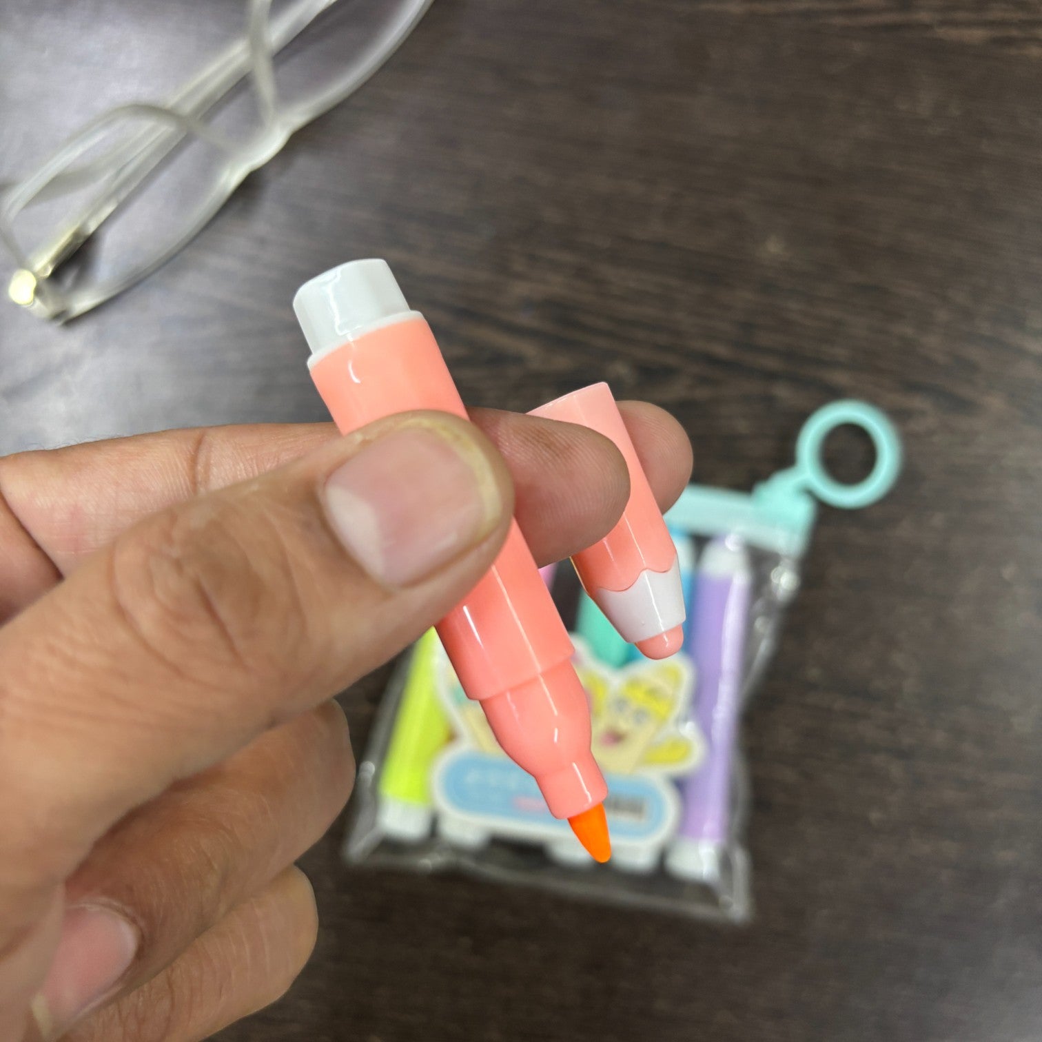 Highlighter Set | 6 Multicolor Pens in Each Set | Cute Pencil Shape Highlighters for Kids | Fun Stationery for School, Drawing, Art, Study & Return Gifts