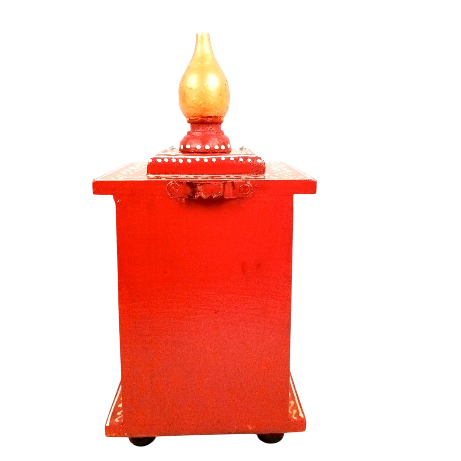 Wooden Temple | Wooden Mandir for Home & Office | Single Idol Pooja Mandir – Compact & Handcrafted Temple for One God Idol – Ideal for Puja Room, Gift & Home Decor - 10 Inch - Apkamart