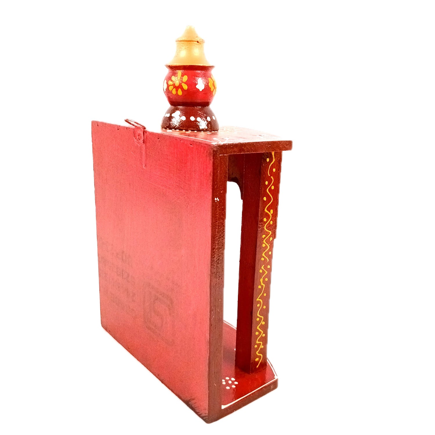Pooja Temple Hanging | God Temple For Home | Wooden Mandir Stand | Puja Unit Small Wall Mounted – For Ghar, Office & Shop - 11 Inch - Apkamart