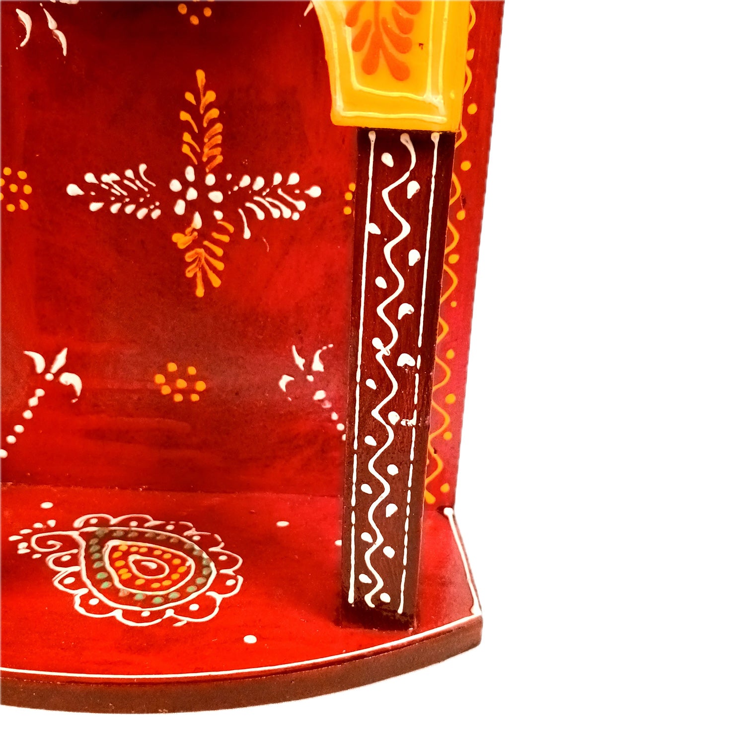 Pooja Temple Hanging | God Temple For Home | Wooden Mandir Stand | Puja Unit Small Wall Mounted – For Ghar, Office & Shop - 11 Inch - Apkamart