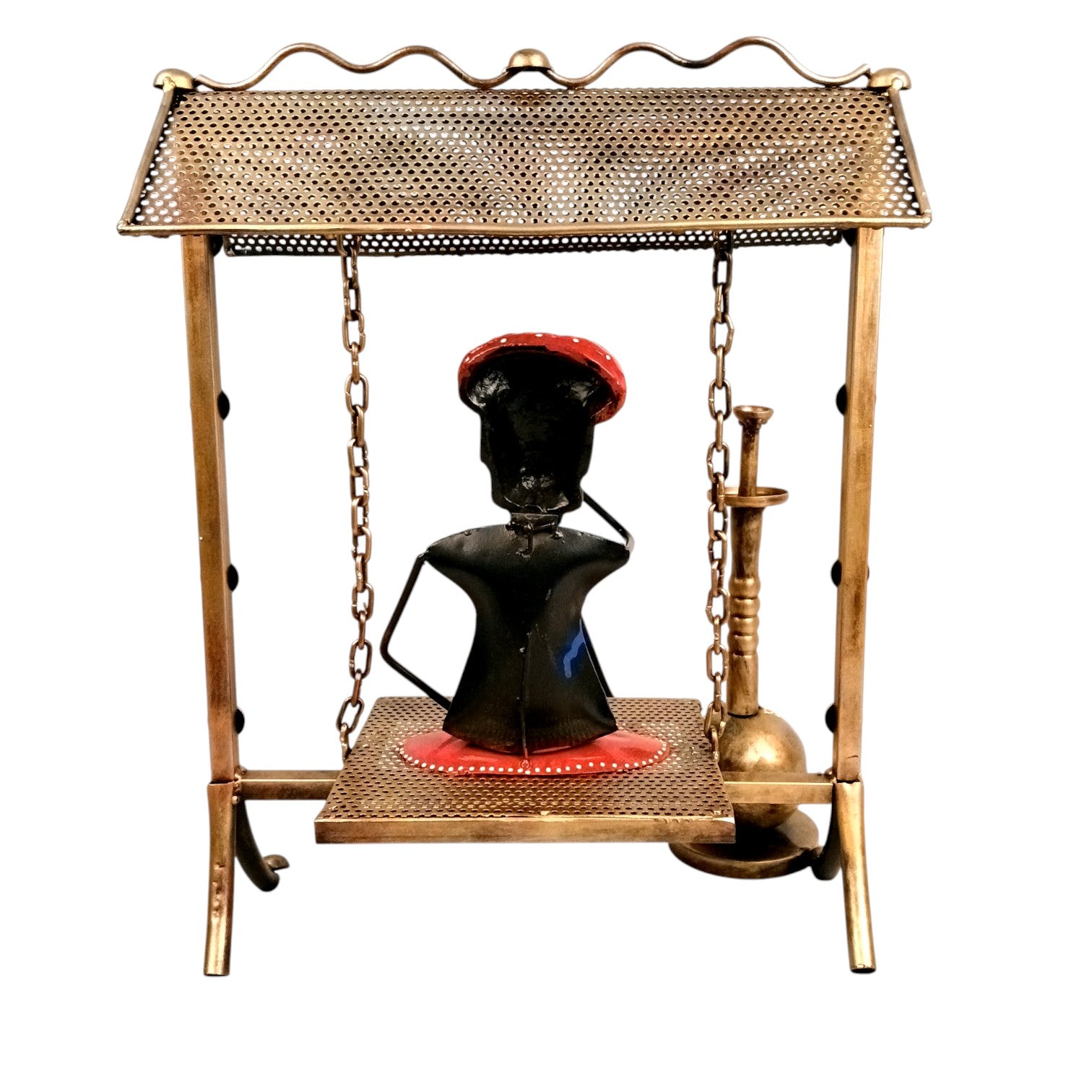 Decorative Hukka Man Showpiece for Home Décor | Stylish Hukah Table Decor & Gift Item | Elegant Figurine Huka Man for Living Room, Bedroom & Office Decoration - 17 Inch - Apkamart