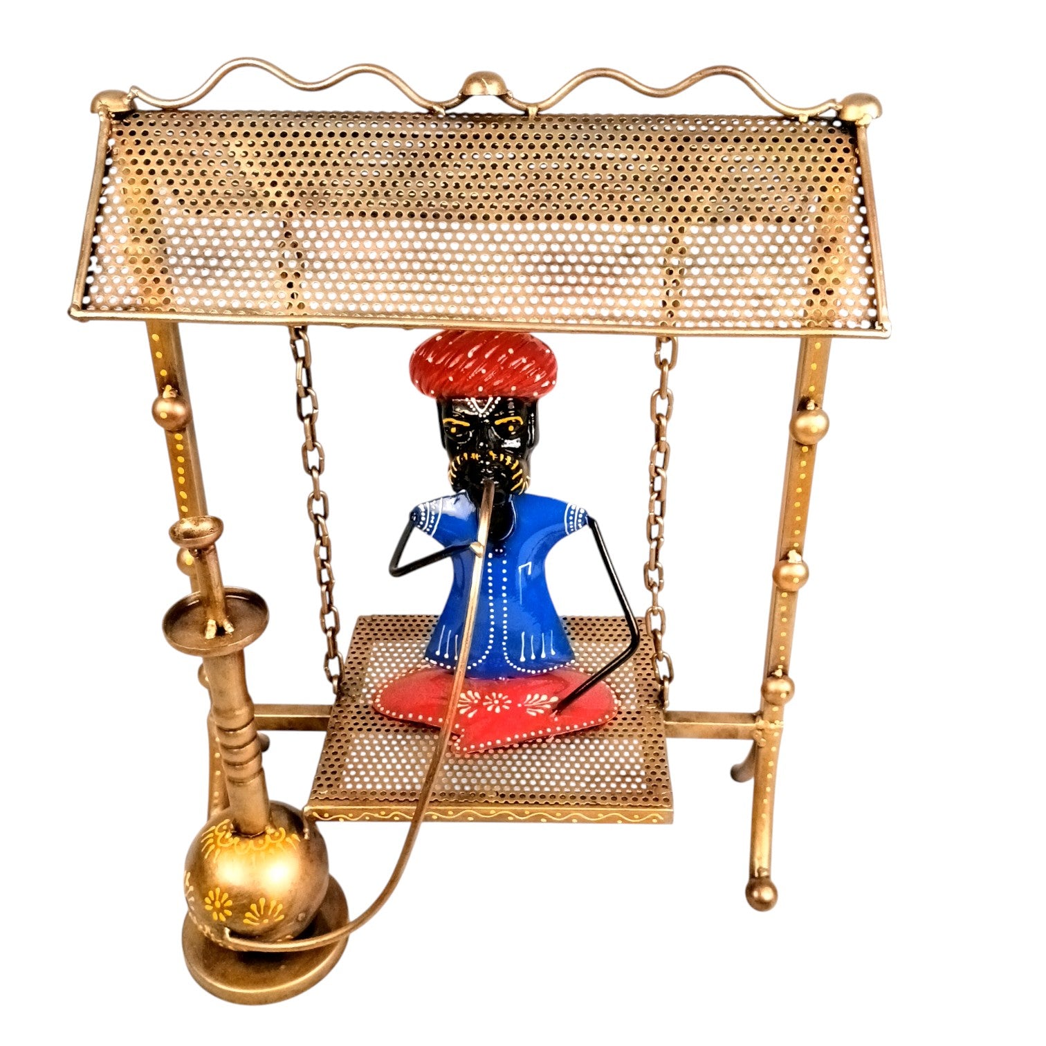Decorative Hukka Man Showpiece for Home Décor | Stylish Hukah Table Decor & Gift Item | Elegant Figurine Huka Man for Living Room, Bedroom & Office Decoration - 17 Inch - Apkamart