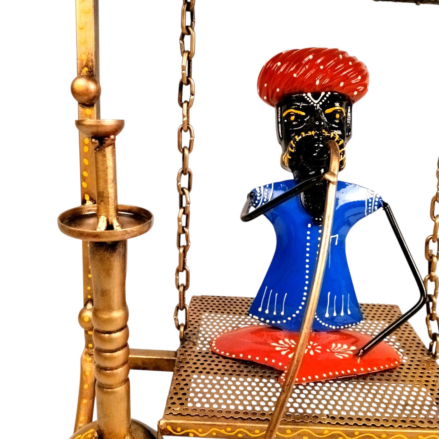 Decorative Hukka Man Showpiece for Home Décor | Stylish Hukah Table Decor & Gift Item | Elegant Figurine Huka Man for Living Room, Bedroom & Office Decoration - 17 Inch - Apkamart