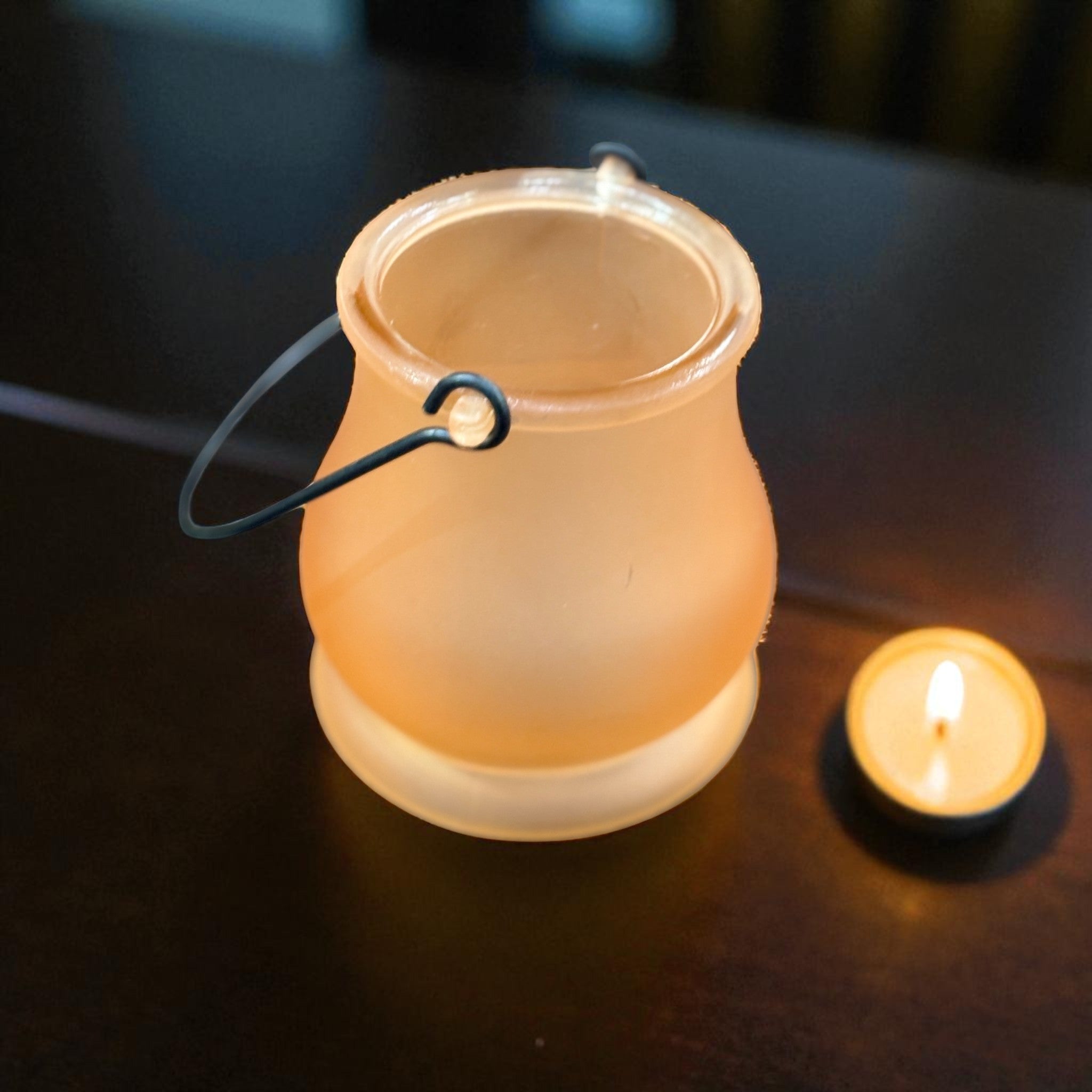 Handcrafted Glass Tealight Candle Holder for Table Décor & Gifts | Diwali, Festive Decoration - 8 Inch - Apkamart