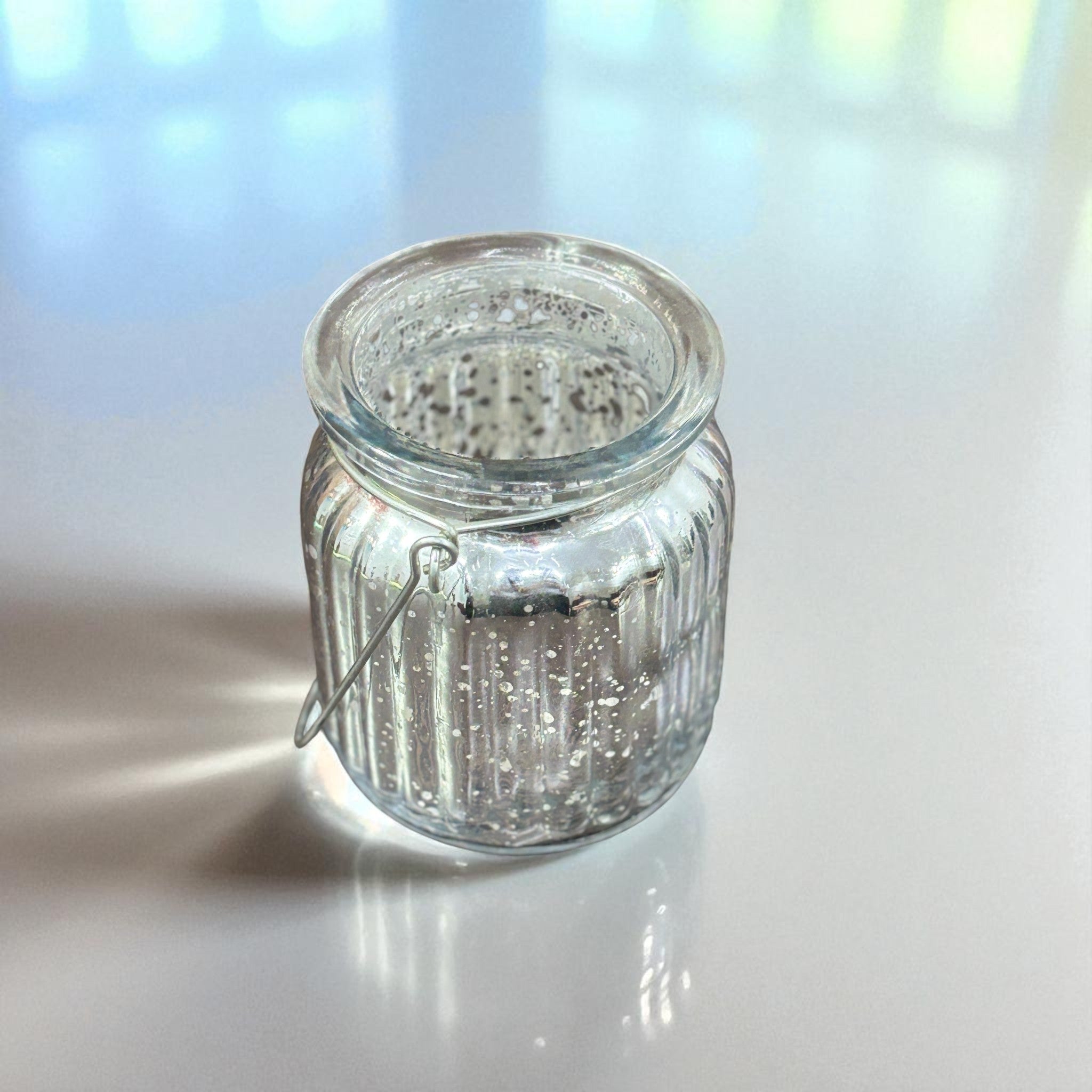 Handcrafted Glass Tealight Candle Holder for Table Decor & Gifts | Diwali, Festive Decoration - 8 Inch - Apkamart