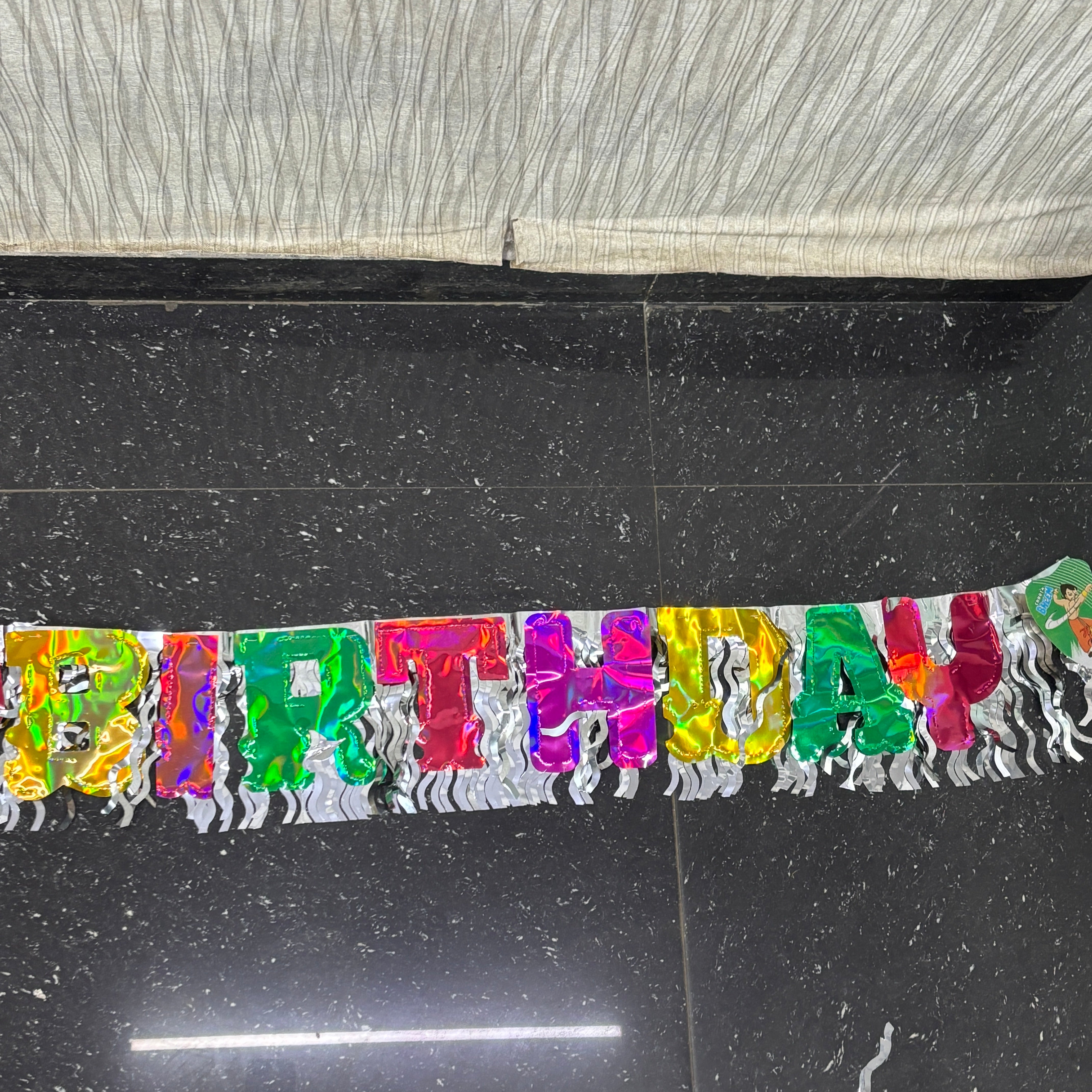 Happy Birthday Banner Colourful For Kids Party Home