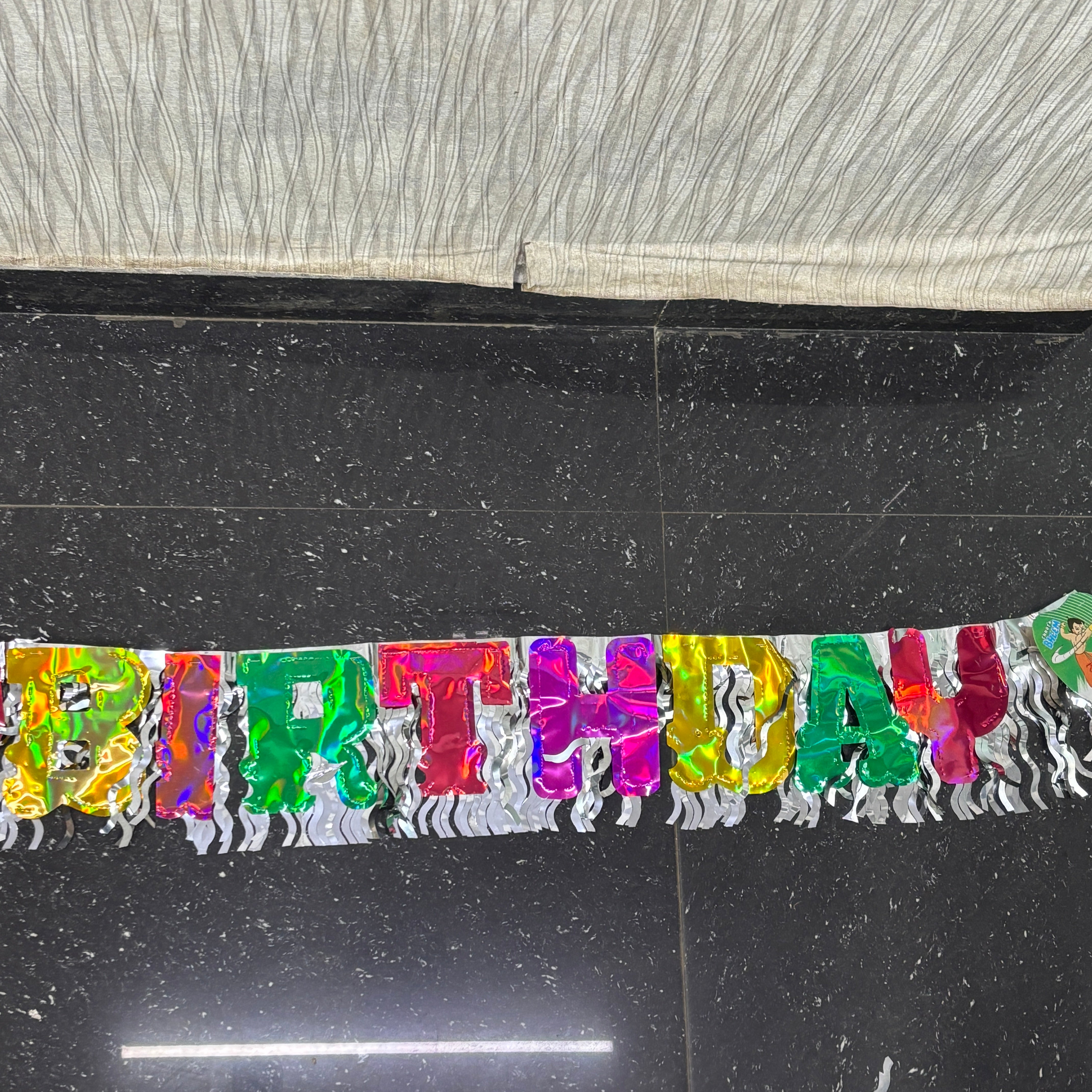 Happy Birthday Banner Colourful For Kids Party Home