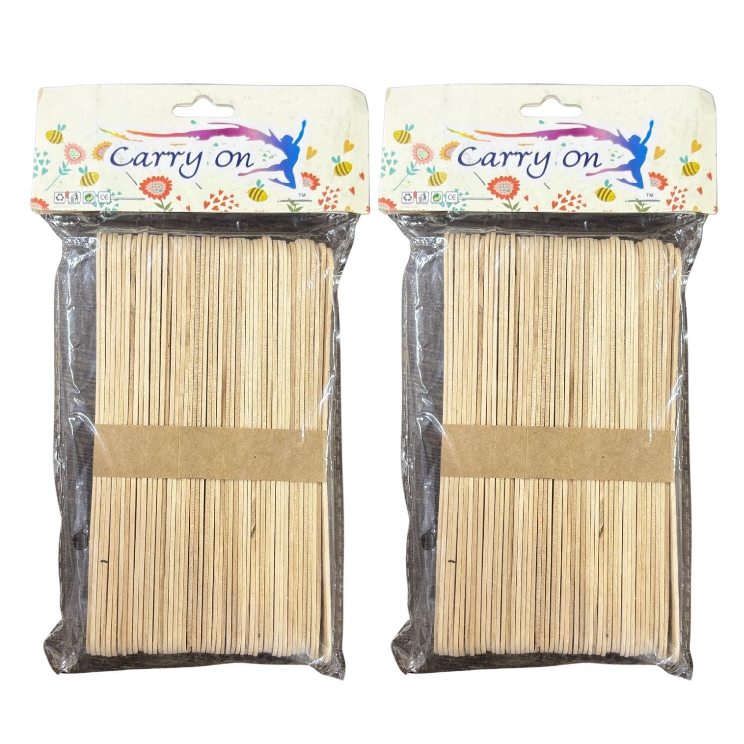 Ice Cream Stick Wooden Ice Cream Sticks for Craft DIY Projects Ice Cream Stick for Craft Return Gift Kids Art Supplies - Apkamart #Style_Pack Of 2