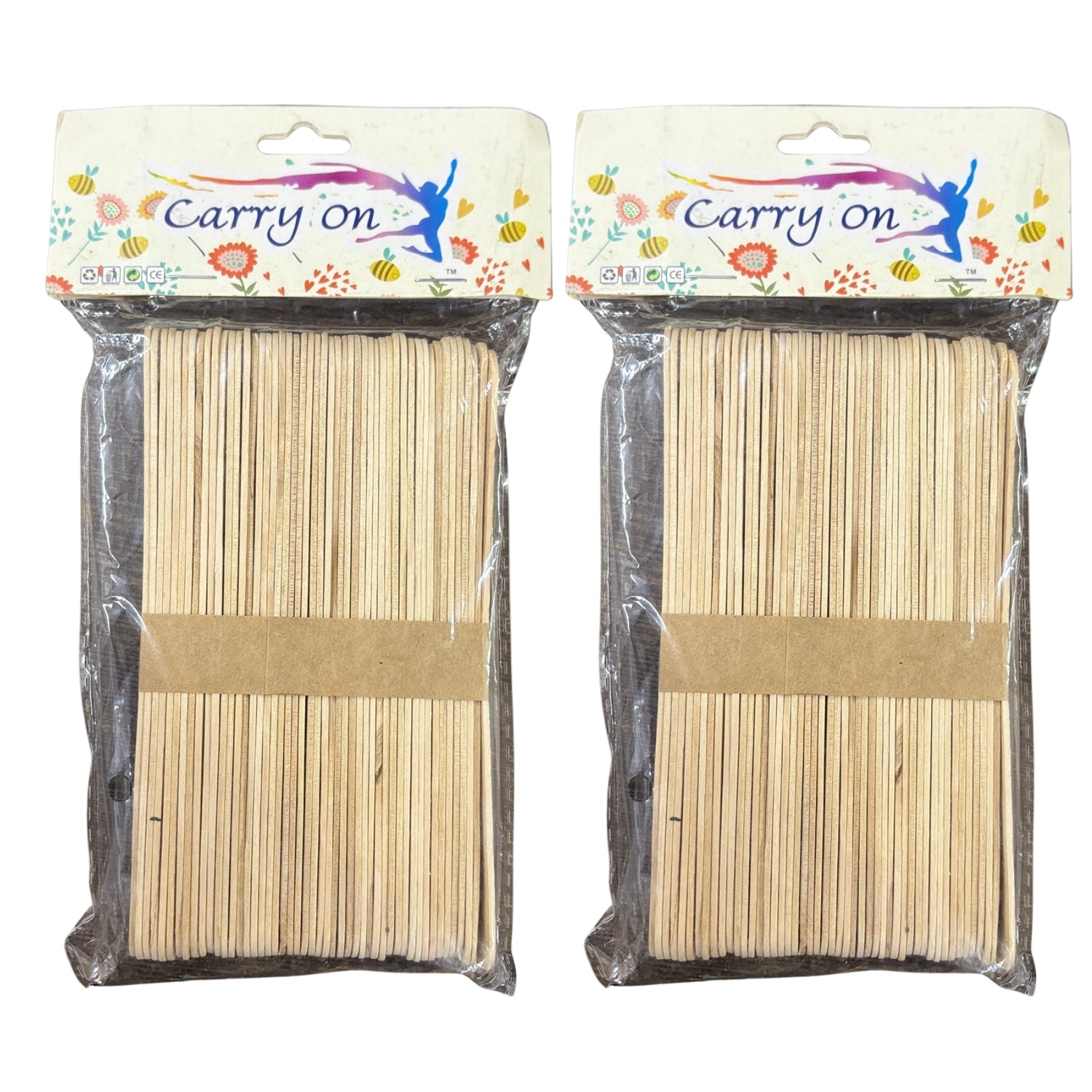 Ice Cream Stick Wooden Ice Cream Sticks for Craft DIY Projects Ice Cream Stick for Craft Return Gift Kids Art Supplies - Apkamart #Style_Pack Of 2