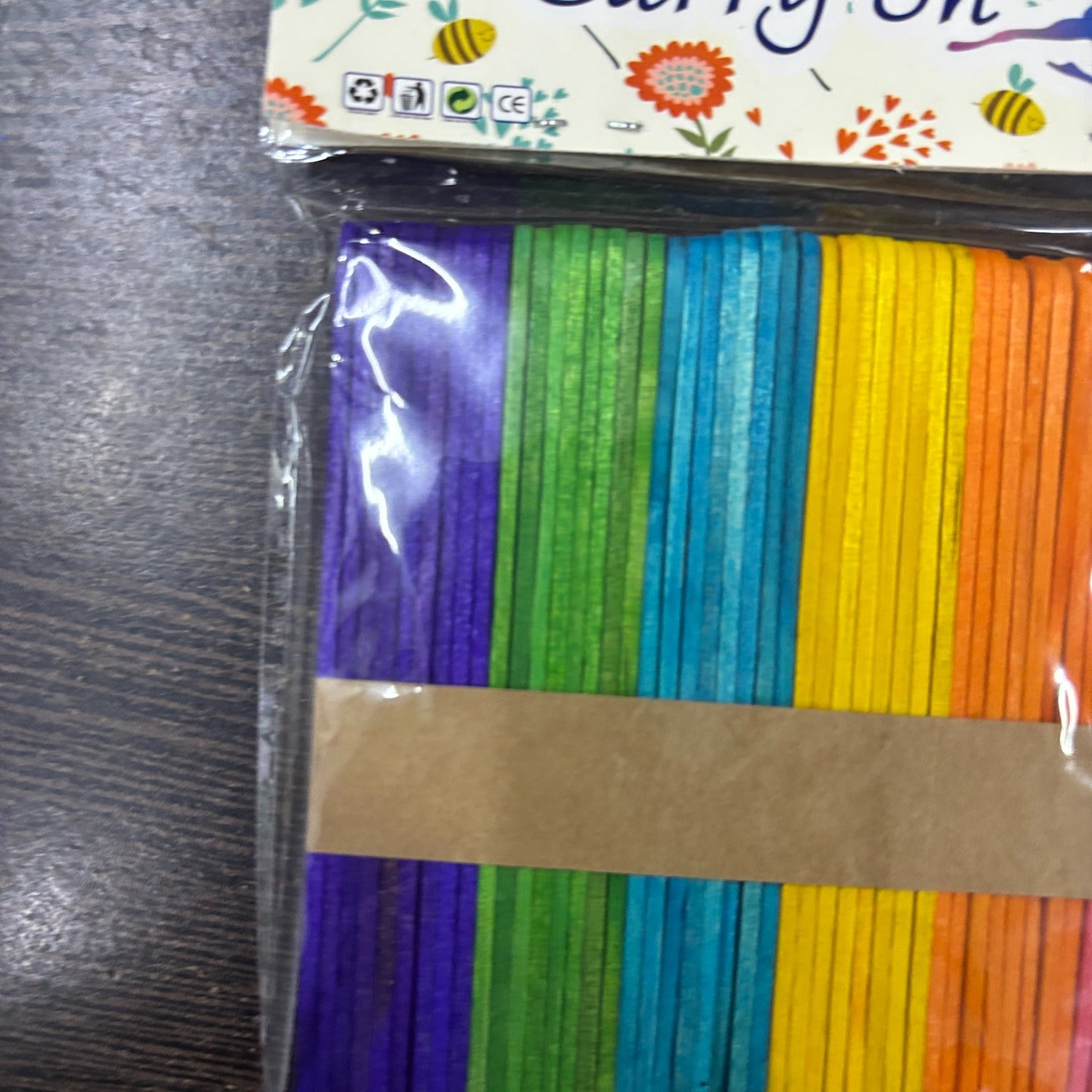 Multicolor Ice Cream Stick Wooden Ice Cream Sticks for Craft DIY Projects Ice Cream Stick for Craft Return Gift Kids Art Supplies