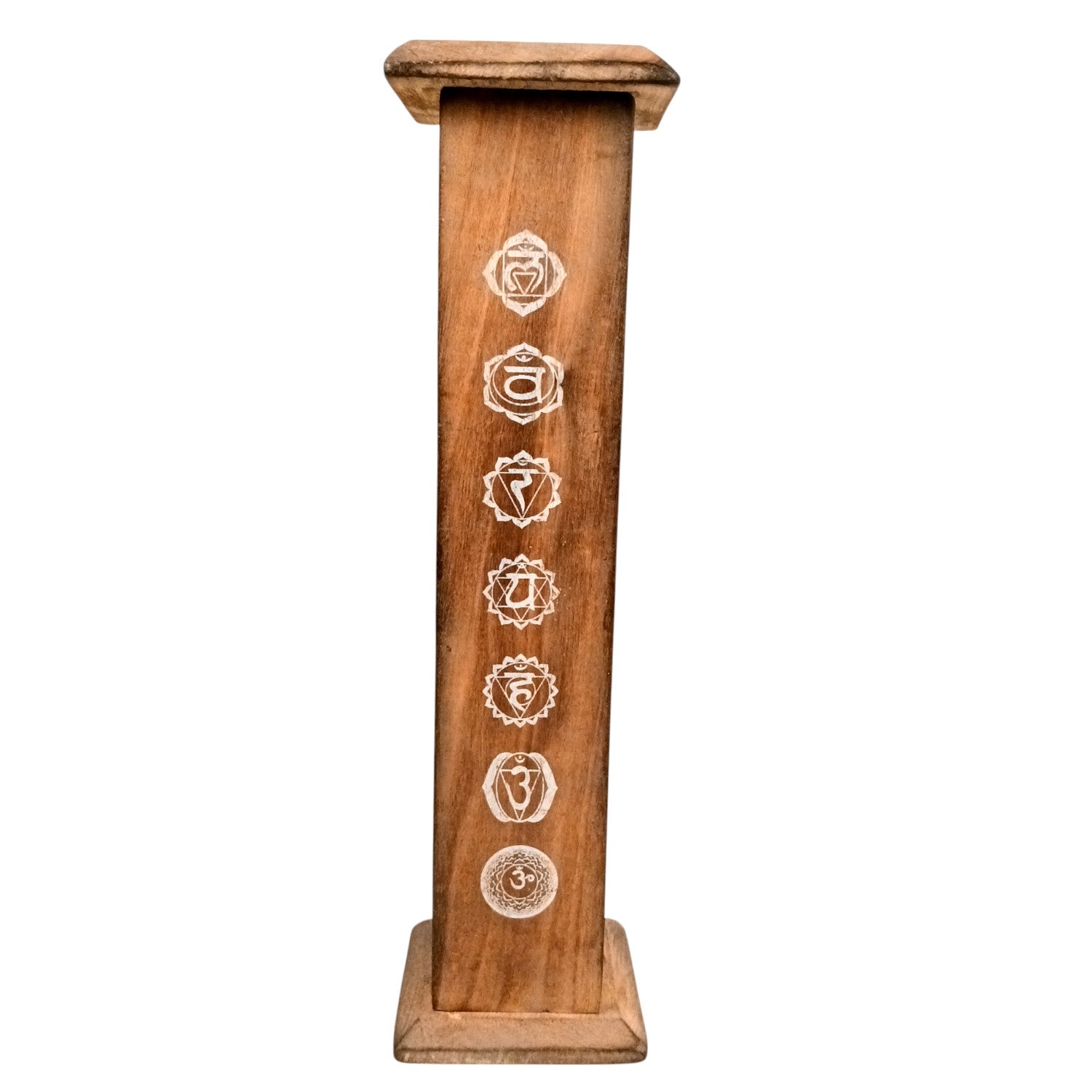 Agarbatti Incense Holder Box & Dhoop Stand | Wooden Sambrani | Ash Catcher Dhup Dani - For Temple, Pooja Room Décor, Puja Item for Home & Mandir - 12 Inch - Apkamart