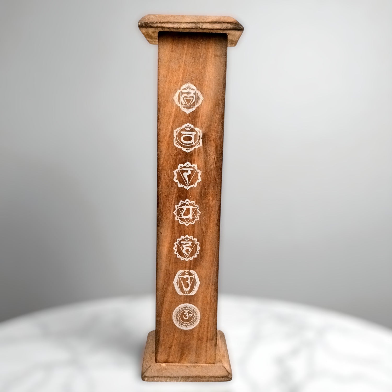 Agarbatti Incense Holder Box & Dhoop Stand | Wooden Sambrani | Ash Catcher Dhup Dani - For Temple, Pooja Room Décor, Puja Item for Home & Mandir - 12 Inch - Apkamart