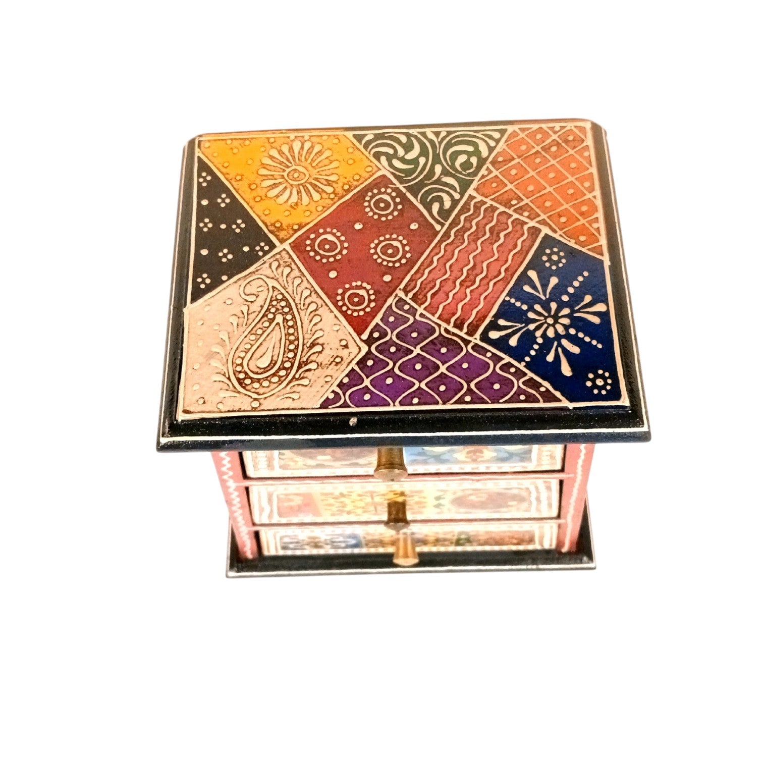 Jewellery Box With 3 Drawers For Dressing Table - 10 Inch - Apkamart