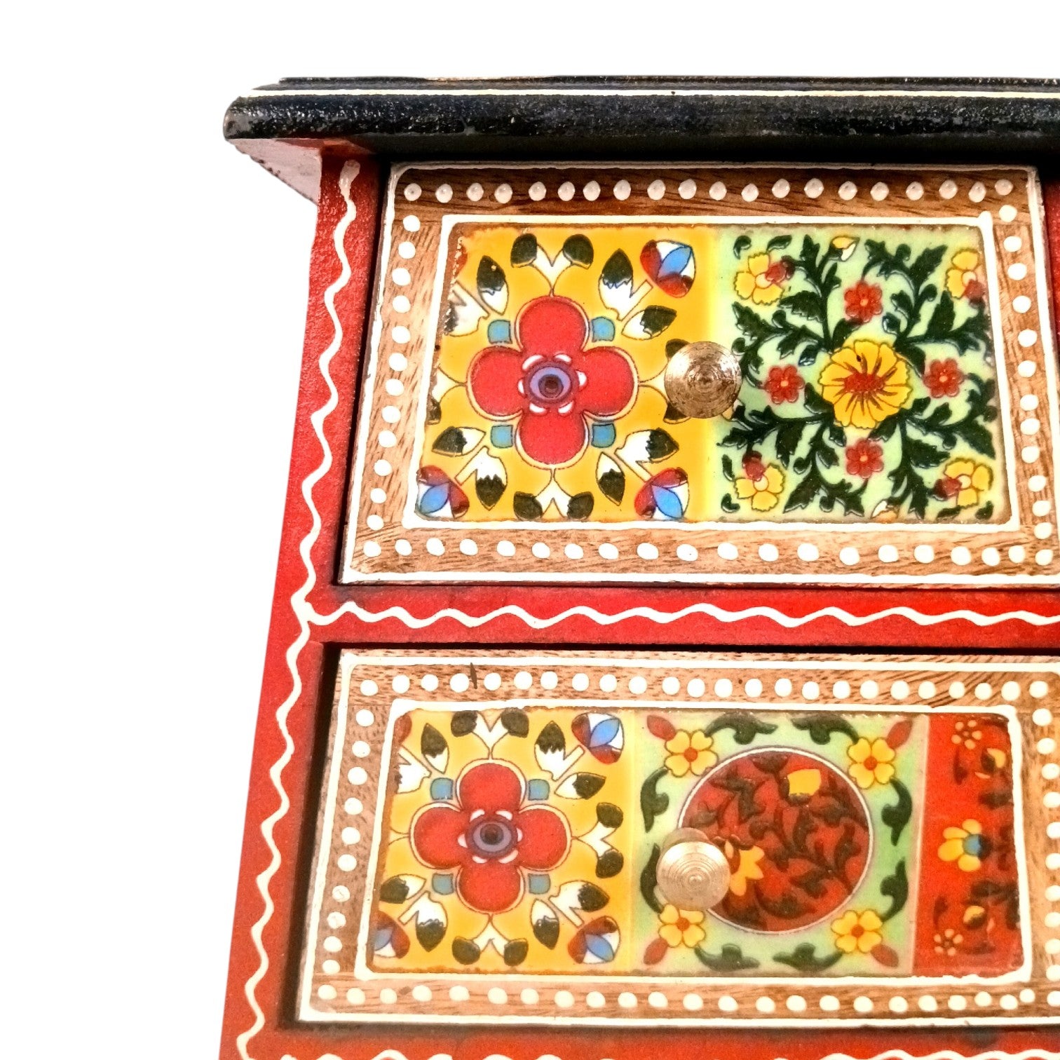 Jewellery Box With 4 Drawers For Dressing Table - 13 Inch - Apkamart