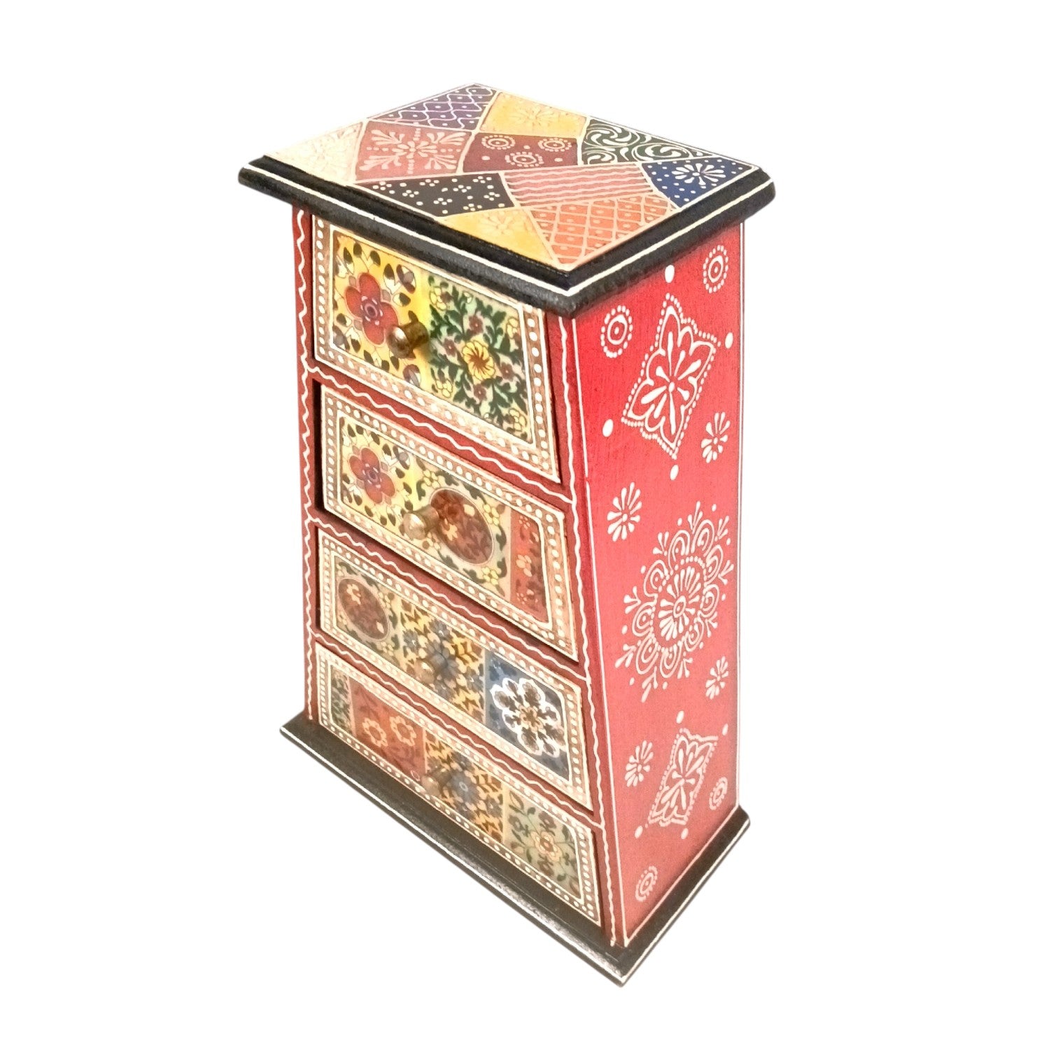 Jewellery Box With 4 Drawers For Dressing Table - 13 Inch - Apkamart