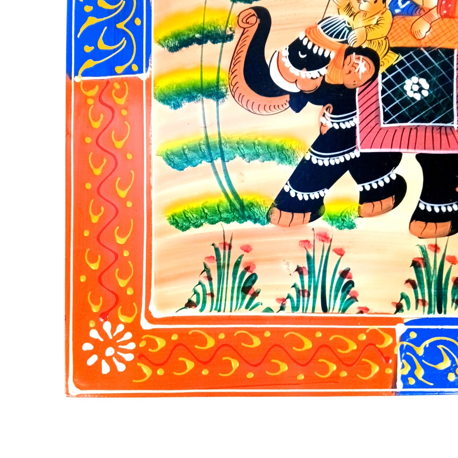 Jewellery Box with Elephant Design | Handcrafted Decorative Storage Box for Jewellery, Keepsakes & Gifting | Traditional Wooden Organizer for Home Decor - 12 Inch - Apkamart