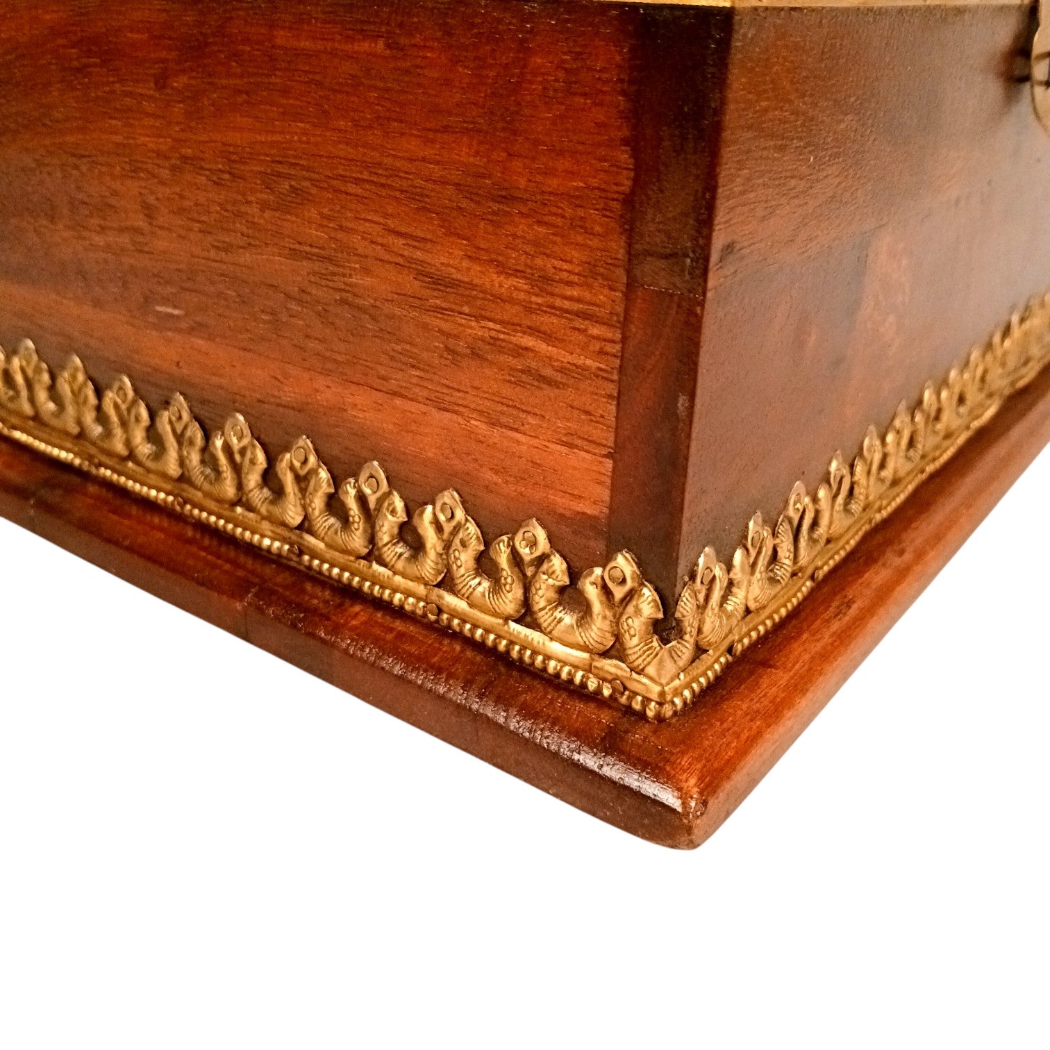 Handcrafted Small Trunk Storage Boxes | Multipurpose Organizer for Jewellery, Make-up Accessories & Home Decor Combo of Wooden Jewelry Boxes – 12 Inch (Set Of 2) - Apkamart