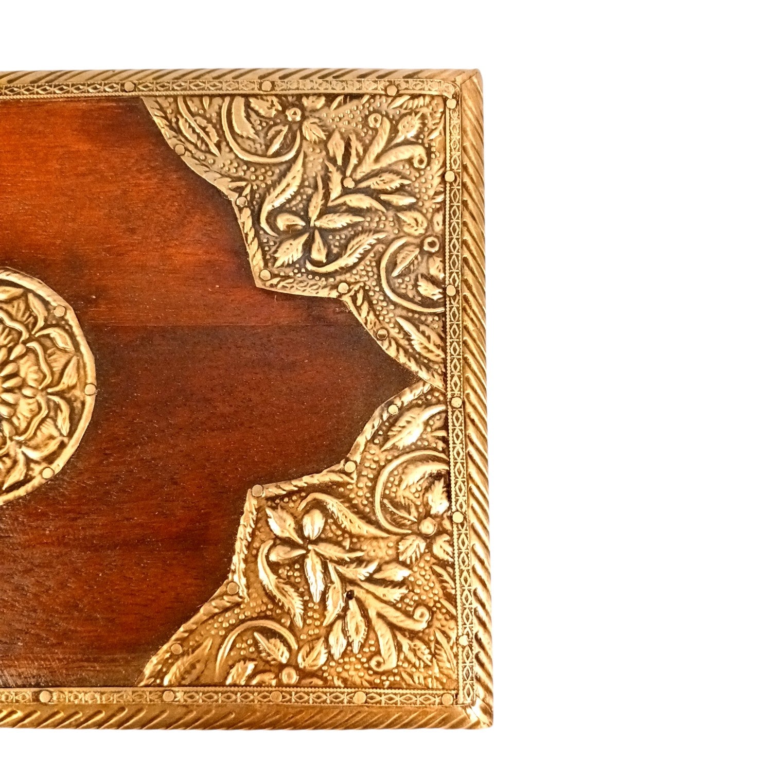 Wooden Small Trunk Storage Box | Handcrafted Utility Organizer for Jewellery, Make-up Accessories & Home Decor | Durable Multipurpose Storage Box & Utility Chest - 9 Inch - Apkamart