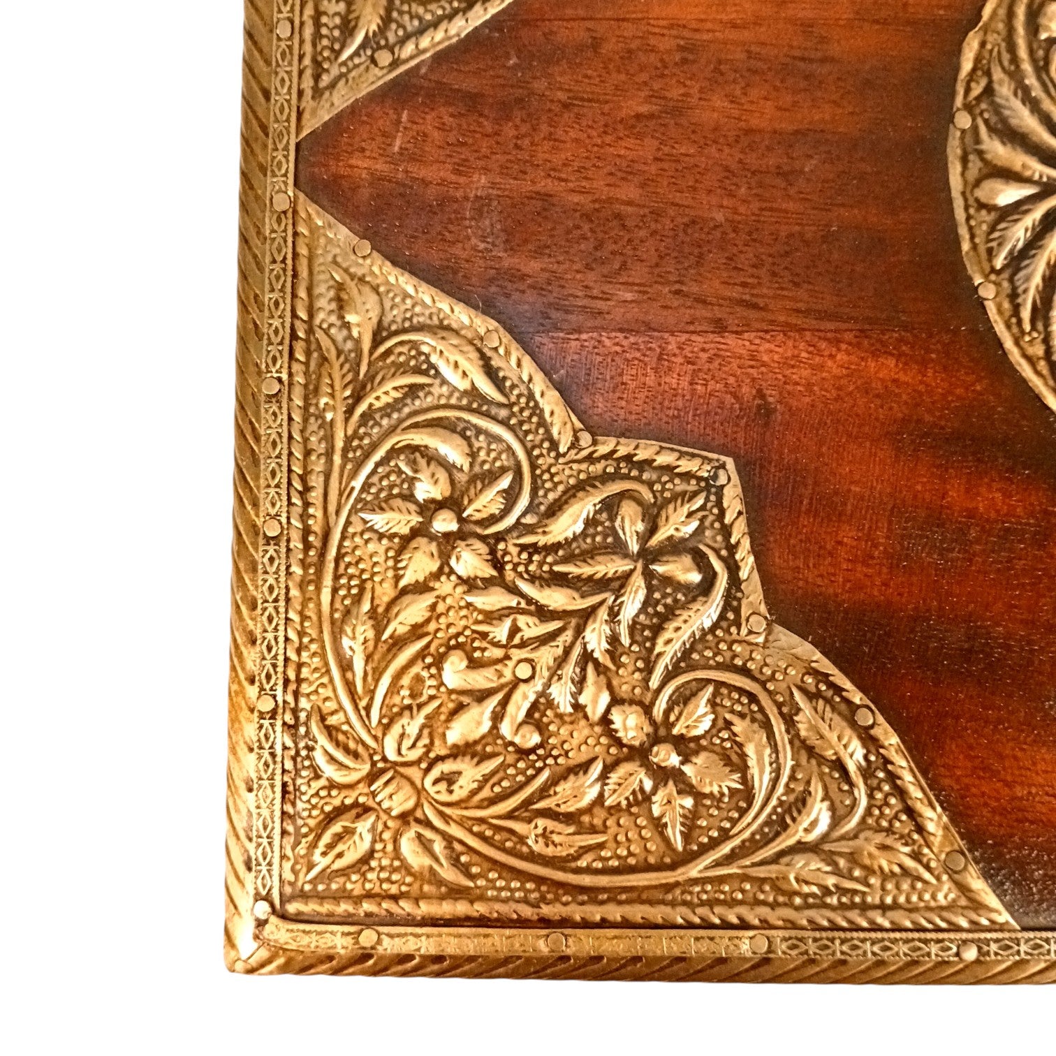 Wooden Big Trunk Storage Box | Handcrafted Utility Organizer for Jewellery, Keepsakes, Accessories & Home Decor | Durable Multipurpose Storage Box & Utility Chest - 12 Inch - Apkamart