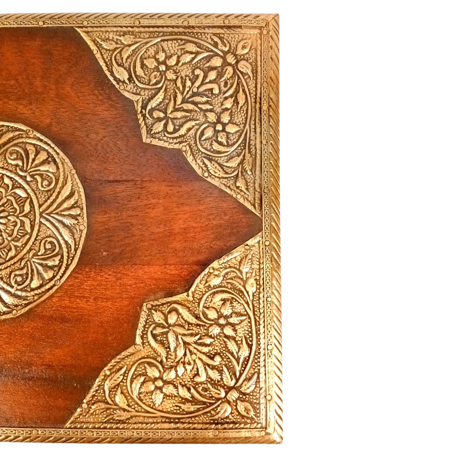 Wooden Big Trunk Storage Box | Handcrafted Utility Organizer for Jewellery, Keepsakes, Accessories & Home Decor | Durable Multipurpose Storage Box & Utility Chest - 12 Inch - Apkamart