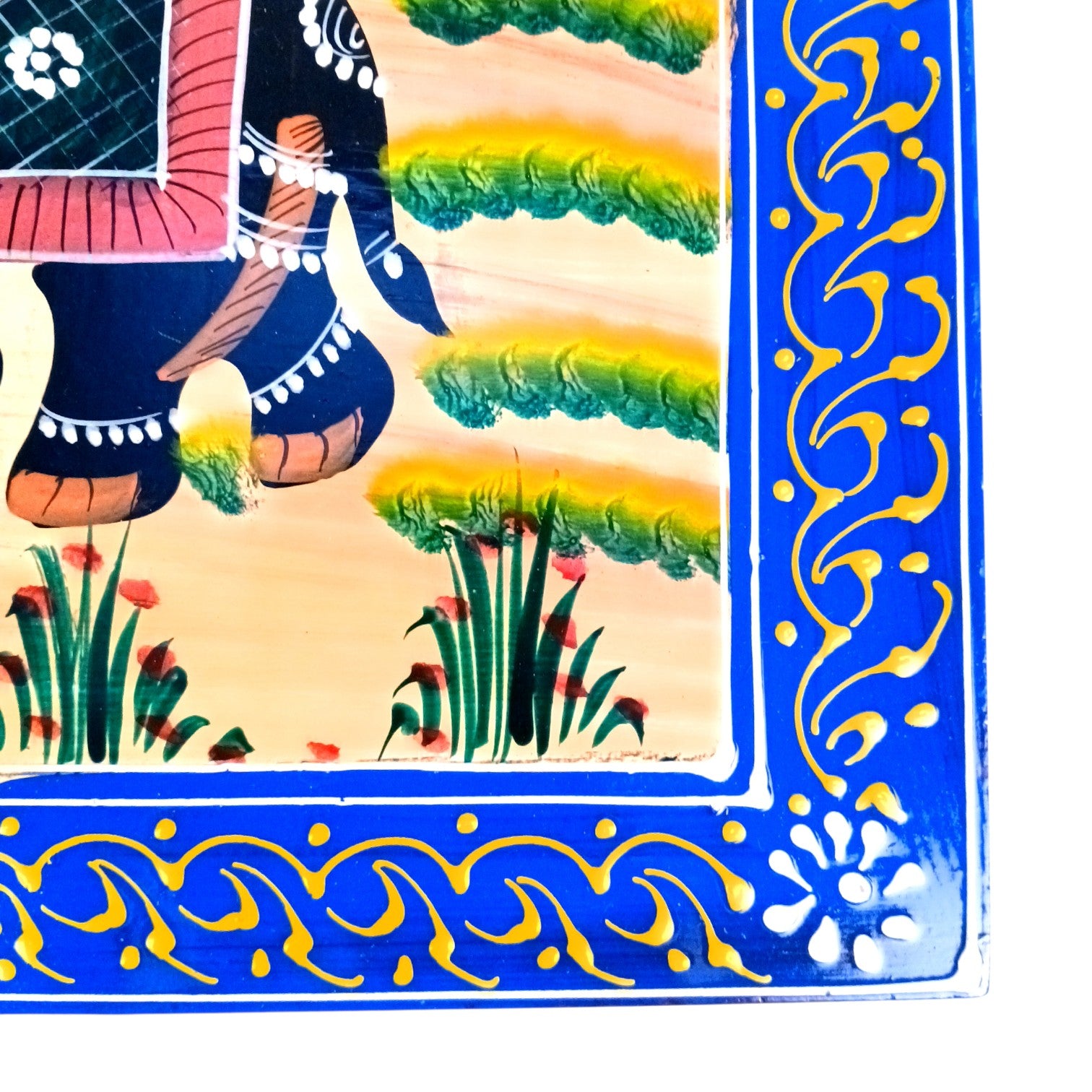 Jewellery Box with Elephant Design | Handcrafted Decorative Storage Box for Jewellery, Keepsakes & Gifting | Traditional Wooden Organizer for Home Decor - 12 Inch - Apkamart