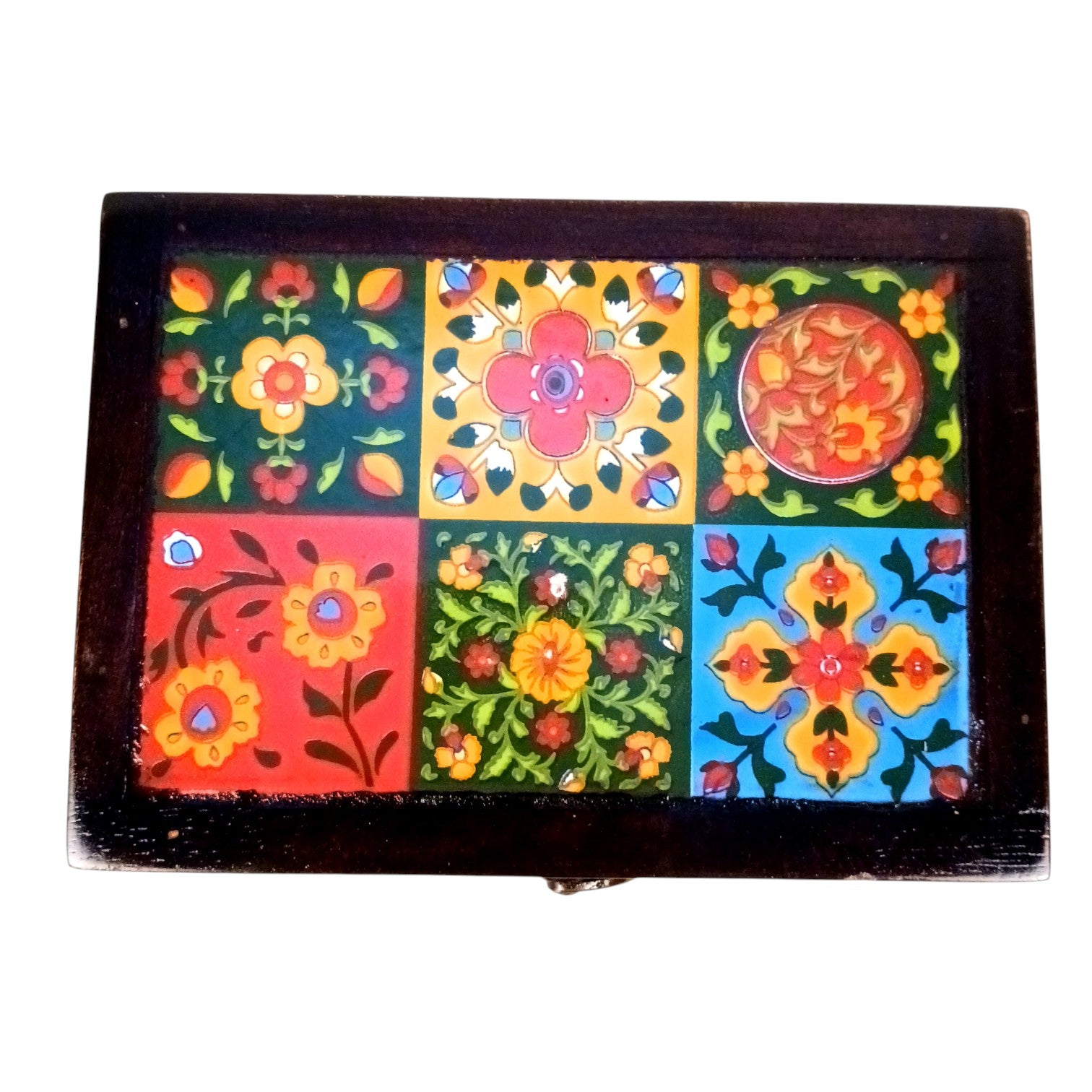 Wooden Jewellery Box | Handcrafted Storage Box | Wooden Jewelry Organizer | Trinket Box for Rings, Earrings, Necklaces | Multipurpose Box| Home Decor & Gift Item - 7 Inch - Apkamart