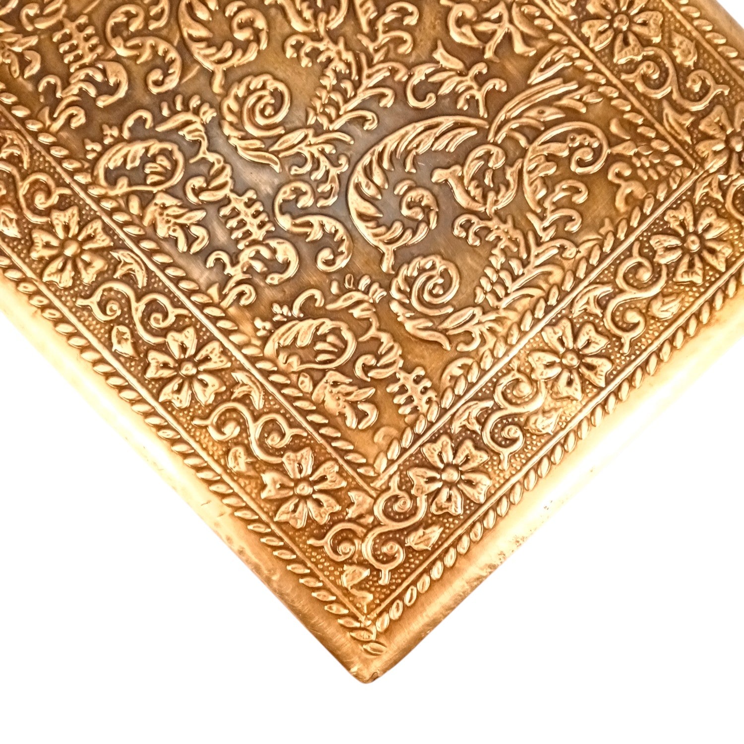 Wooden Jewelry Box for Bride | Bridal Gift Organizer for Women | Luxury Wedding Jewelry Storage Box | Compact Wood & Brass Jewellery Case for Travel & Occasions - 12 Inch - Apkamart