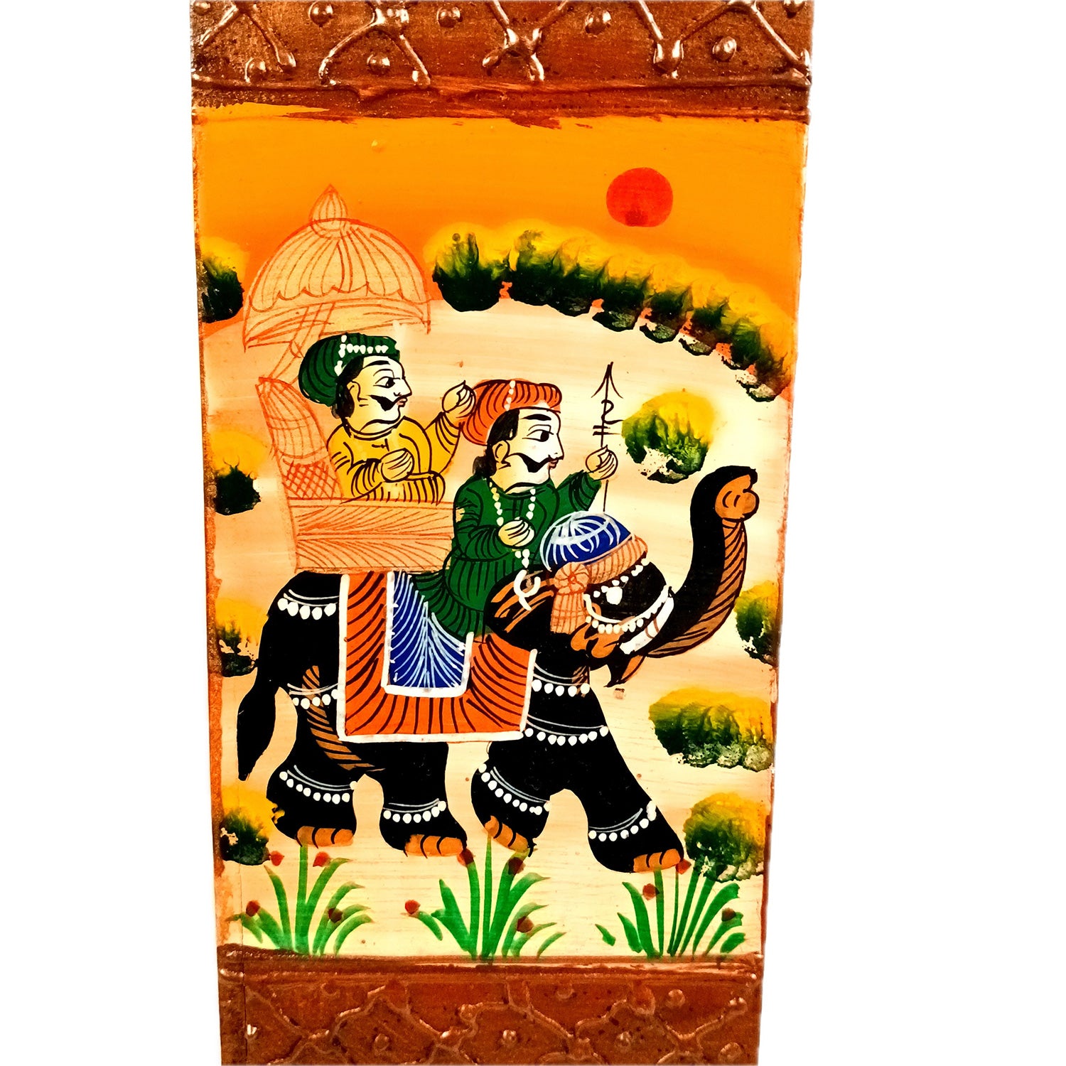 Jewellery Box with 3 Drawers | Handcrafted Jewellery Organizer for Rings, Earrings, Bangles, Watches | Decorative Storage Box for Dressing Table - 11 Inch - Apkamart #Style_Design 2