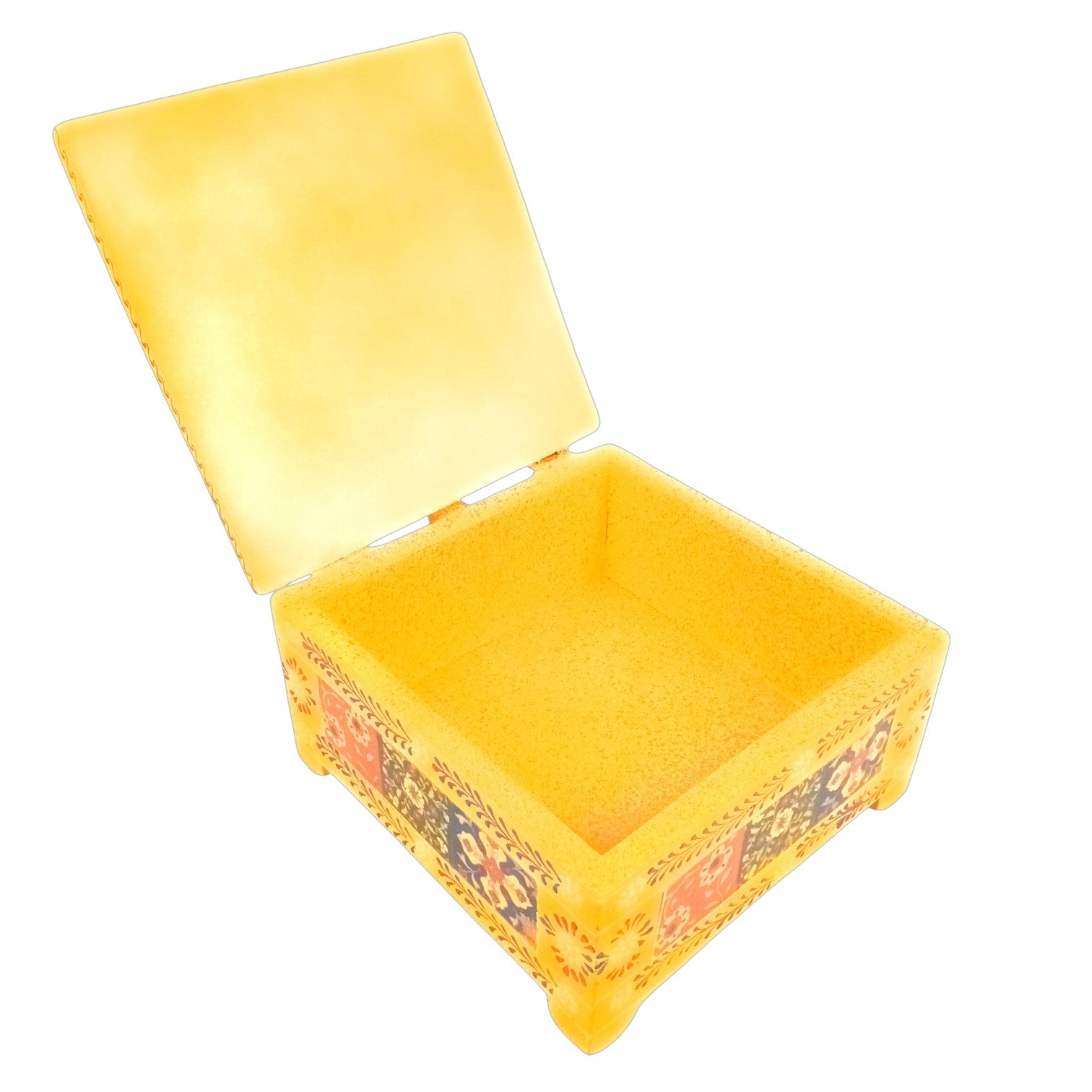 Handcrafted Wooden Box for Dry Fruits, Supari & Jewellery | Decorative Storage Box | Multipurpose Organizer for Gifting, Festive & Home Decor - 8 Inch - Apkamart