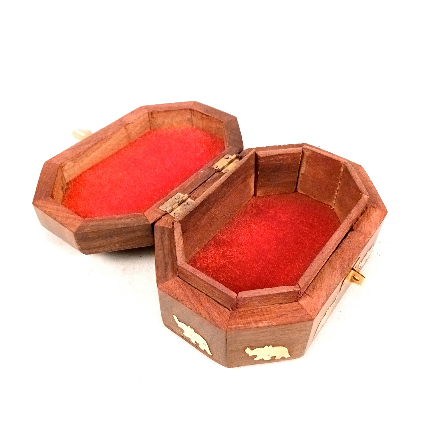 Wooden Jewelry Box | Jewelry Box Antique with Lock | Organizer for Ring, Necklace & Earrings - For Home Decor , Wedding & Anniversary Gift - 6 Inch - Apkamart