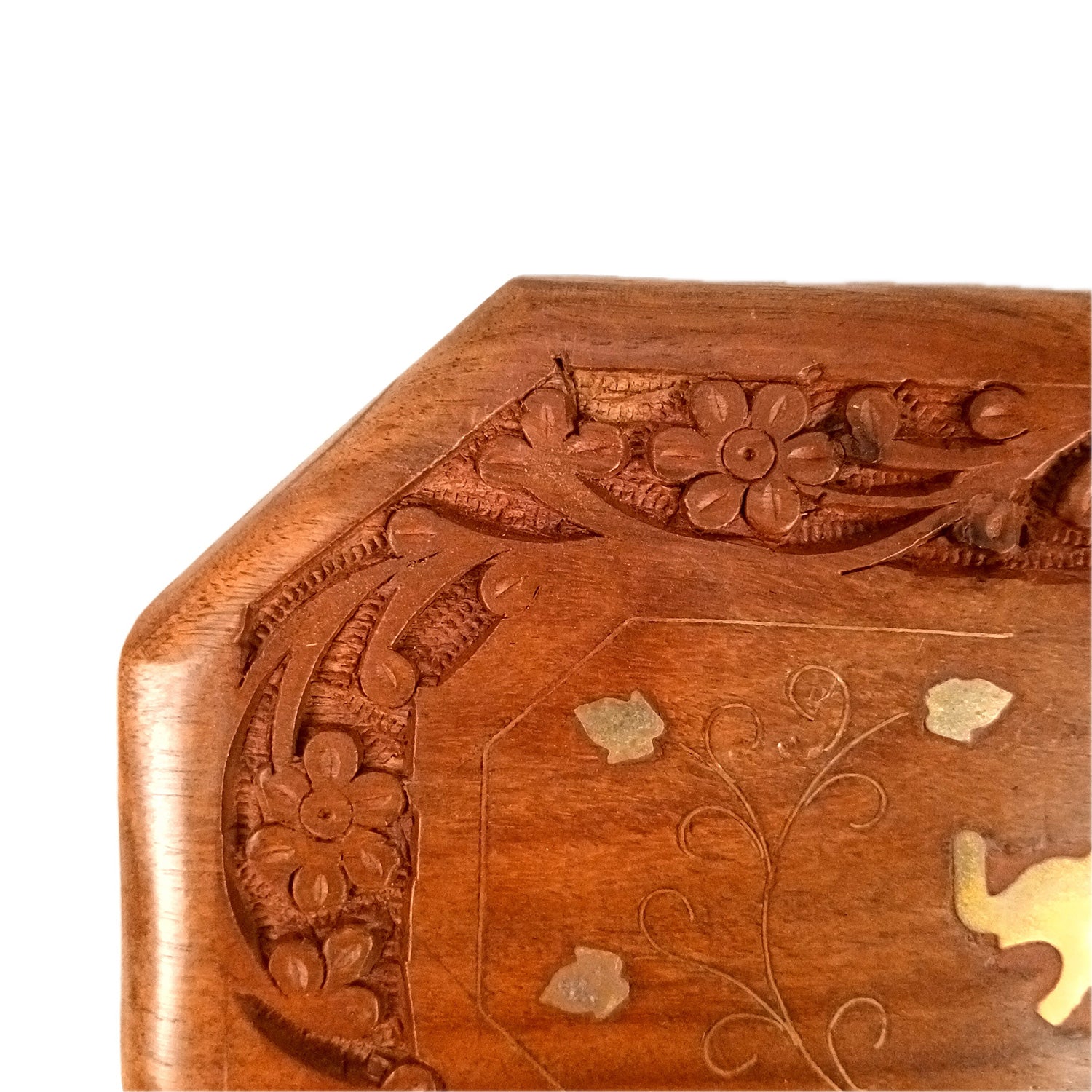 Wooden Jewelry Box | Jewelry Box Antique with Lock | Organizer for Ring, Necklace & Earrings - For Home Decor , Wedding & Anniversary Gift - 8 Inch - Apkamart