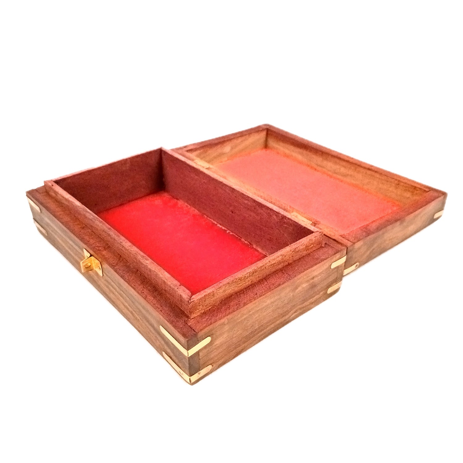 Jewellery Box | Multi-Purpose Storage Box | Wooden Jewelry Box with Lock - For Dressing Table, Home & Table Decor, Organization & Gifts - 8 Inch - Apkamart
