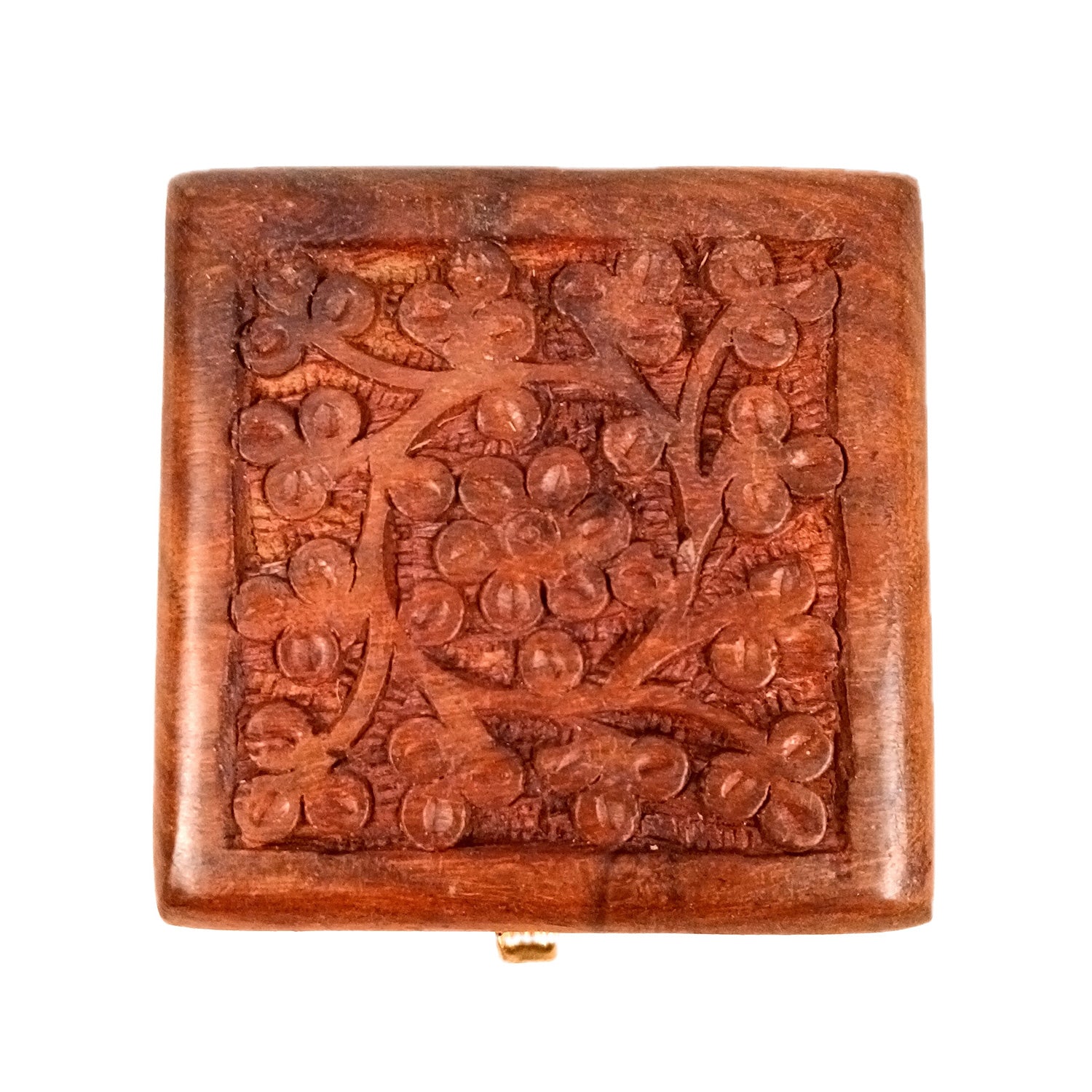 Jewellery Box | Antique Wooden Jewelry Box with Lock | Organizer for earrings, Rings, Necklace - For Dressing Table, Home Decor & Gifts - 3 Inch - Apkamart