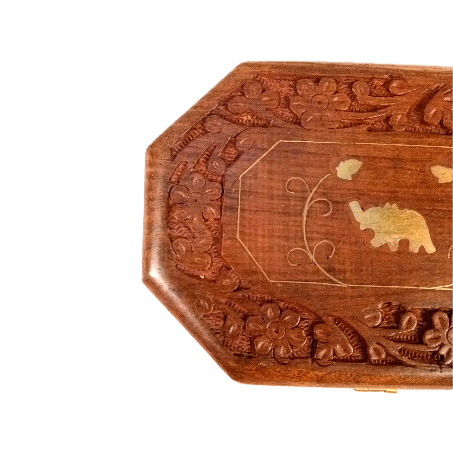 Wooden Jewelry Box | Jewelry Box Antique with Lock | Organizer for Ring, Necklace & Earrings - For Home Decor , Wedding & Anniversary Gift - 6 Inch - Apkamart