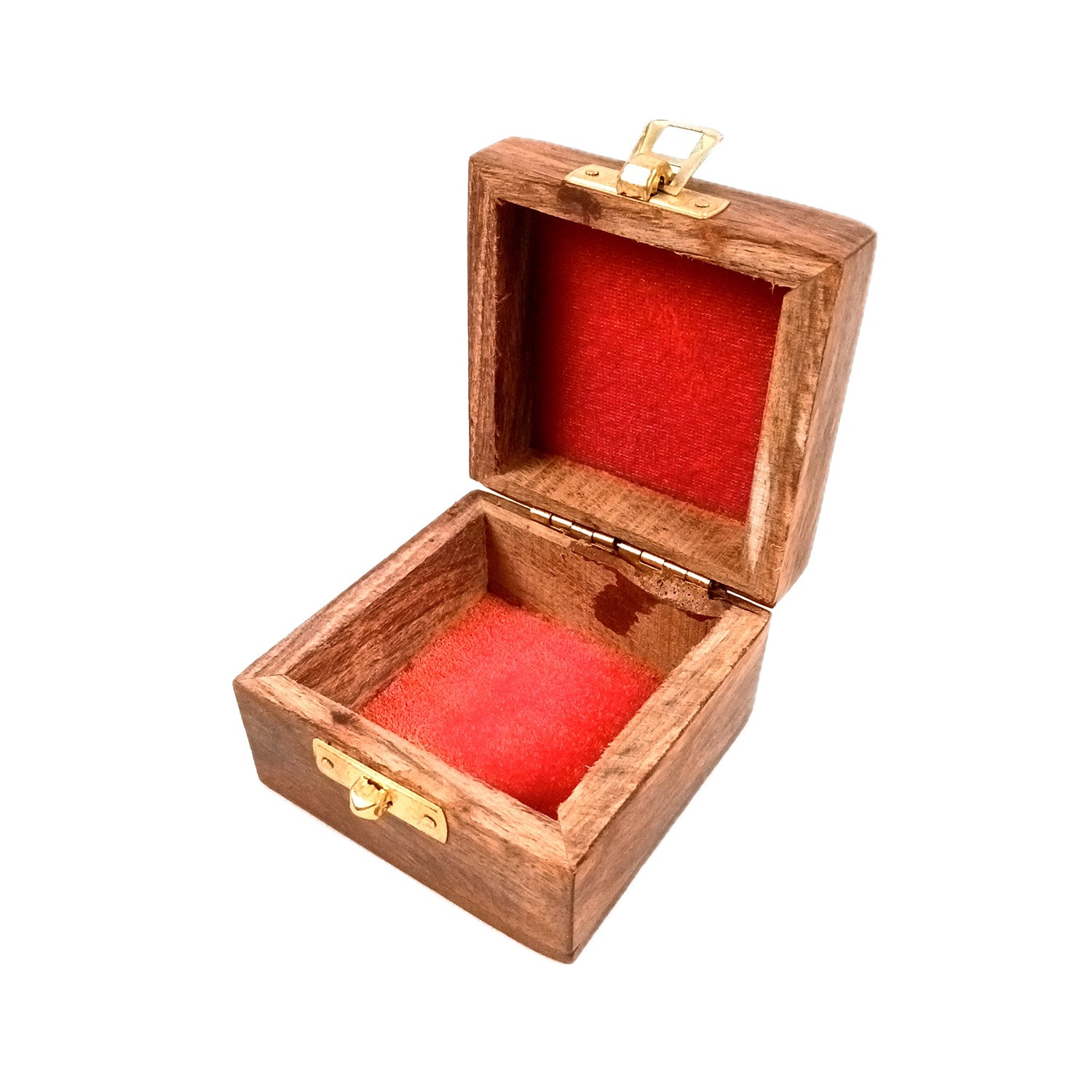 Jewellery Box | Antique Wooden Jewelry Box with Lock | Organizer for earrings, Rings, Necklace - For Dressing Table, Home Decor & Gifts - 3 Inch - Apkamart