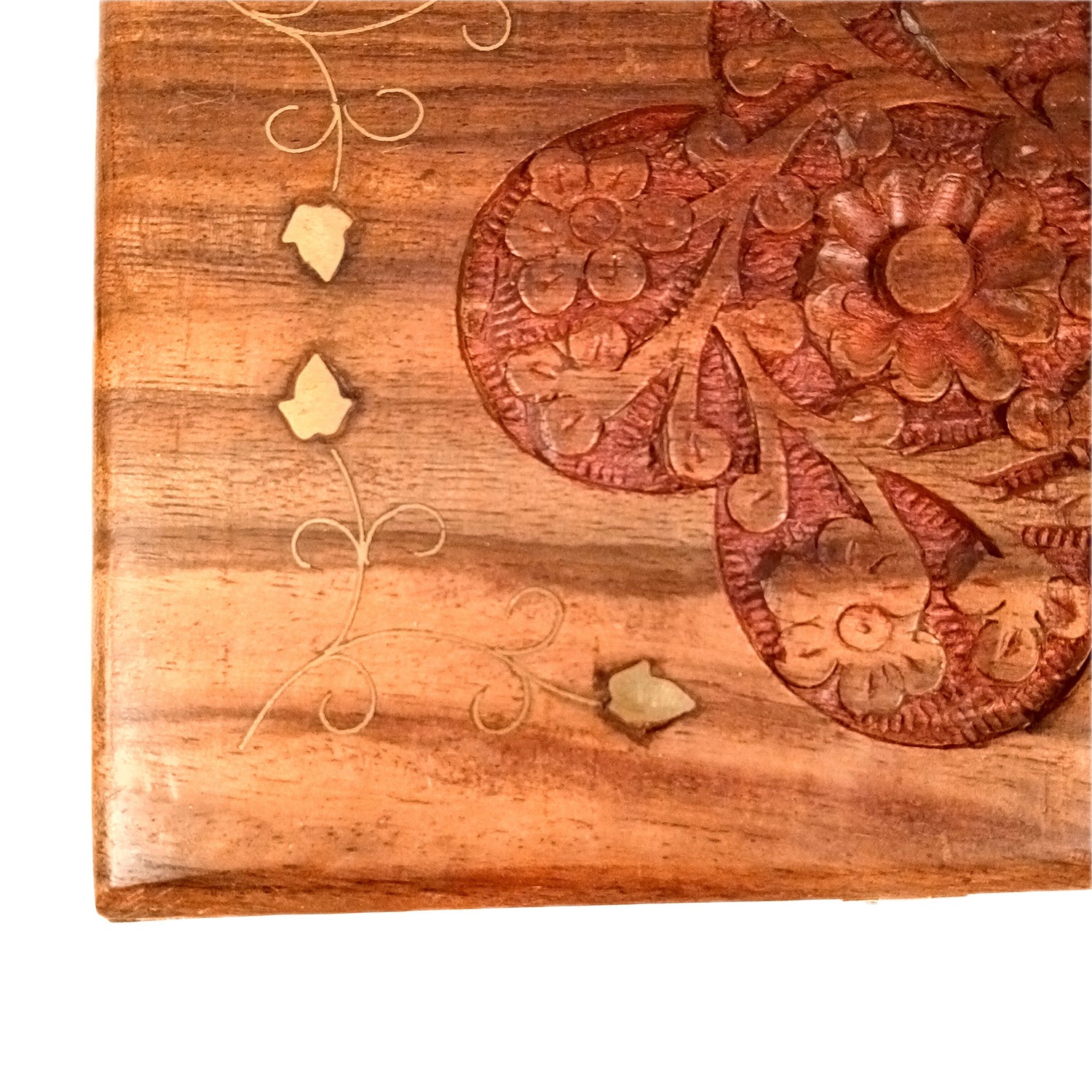 Jewellery Box | Multi-Purpose Storage Box | Wooden Jewelry Box with Lock - For Dressing Table, Home & Table Decor, Organization & Gifts - 7 Inch - Apkamart