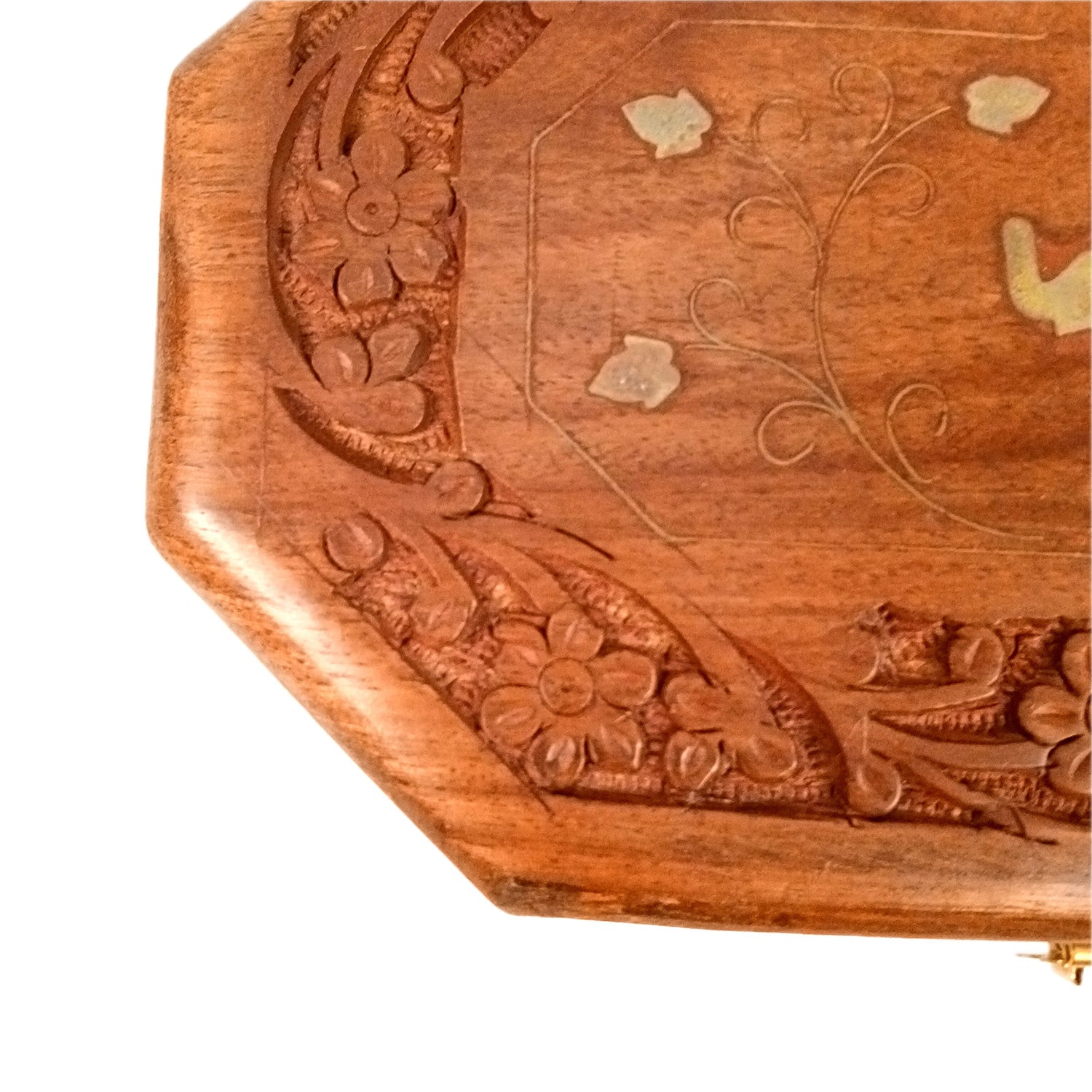 Wooden Jewelry Box | Jewelry Box Antique with Lock | Organizer for Ring, Necklace & Earrings - For Home Decor , Wedding & Anniversary Gift - 8 Inch - Apkamart