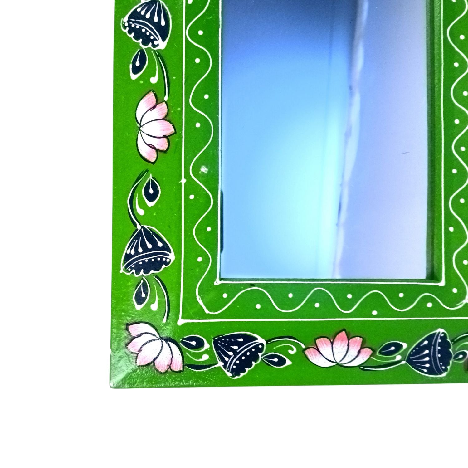 Wooden Jharokha Mirror Frame | Rajasthani Wall Decor - 18 Inch | Set of 2 - Apkamart