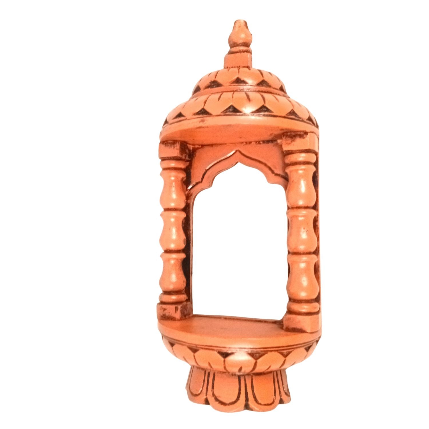 Wooden Jharokha Frame | Rajasthani Wall Decor - 14 inch-Apkamart