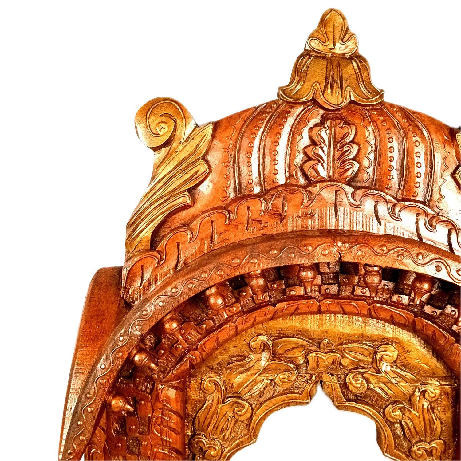 Jharokha Wall Hanging Big | Wooden Jharokha Hangings for Photo Frame & Mirrors - Decorative Jharokhas For Home, Wall Decor, Living room, Entrance Decoration & Gifts - 36 Inch - Apkamart #Color_Brown
