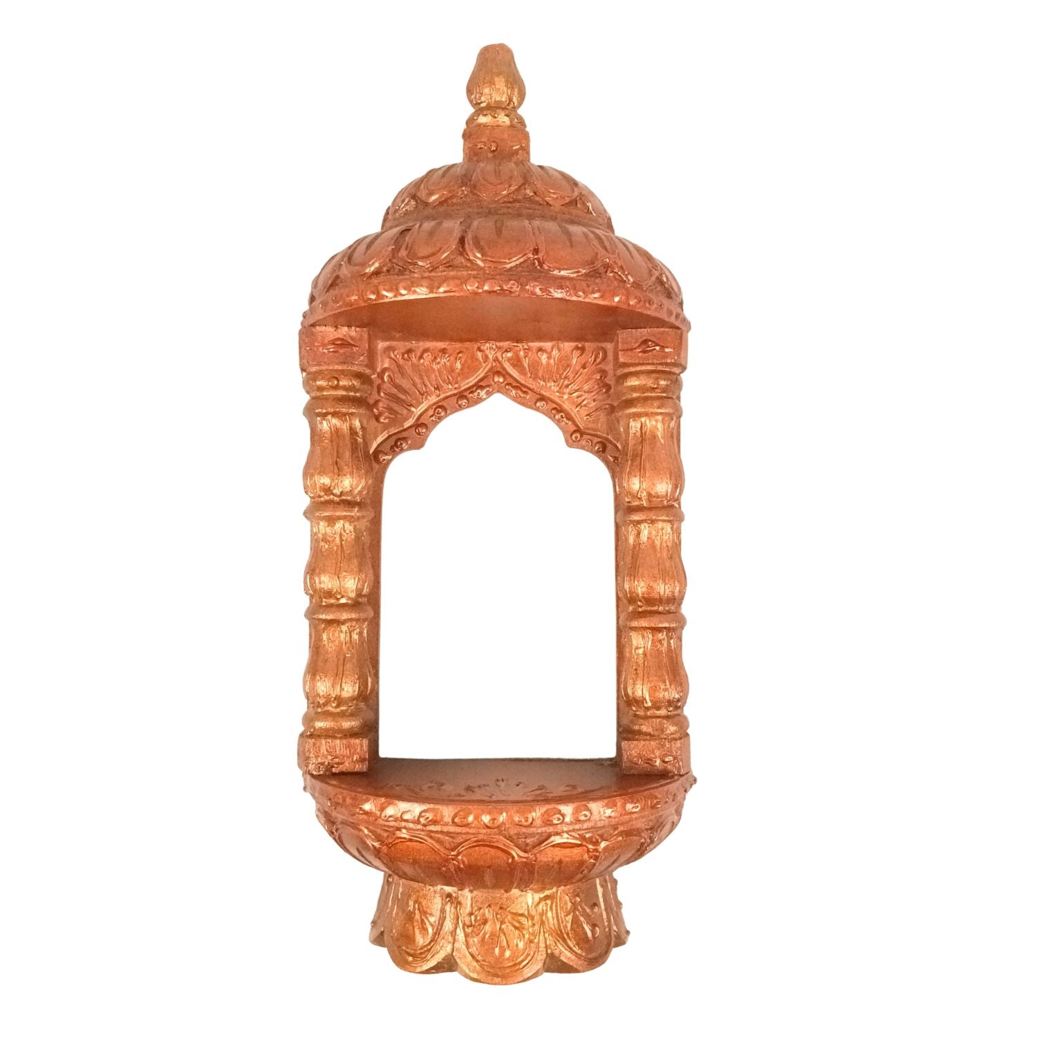 Wooden Jharokha Frame | Rajasthani Wall Decor - 14 inch-Apkamart