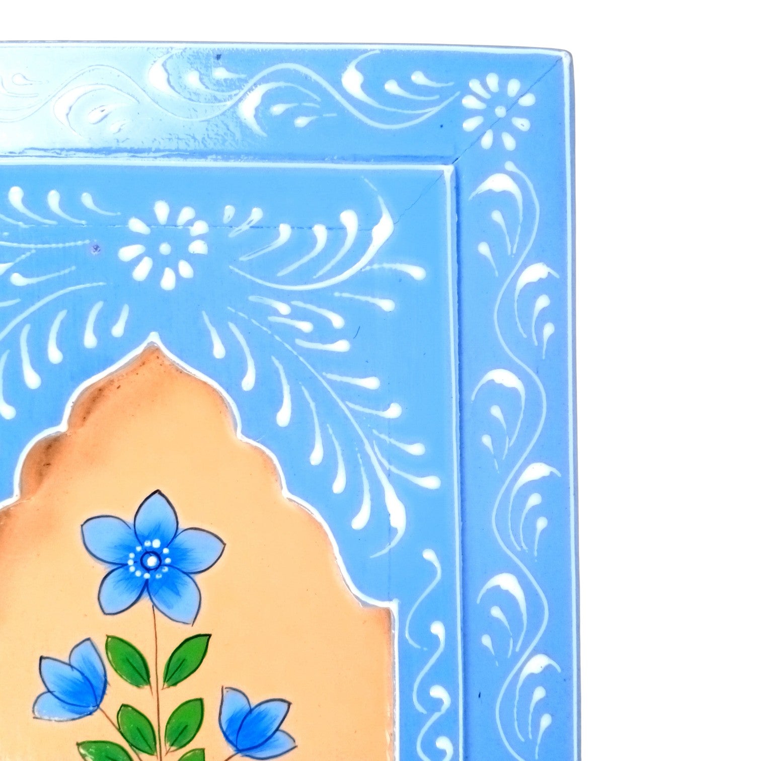 Handcrafted Wooden Frame | Decorative Painting Wall Hanging | Wooden Wall Decor for Home, Living Room| Traditional Handcrafted Home Decoration - 15 Inch (Pack Of 2) - Apkamart