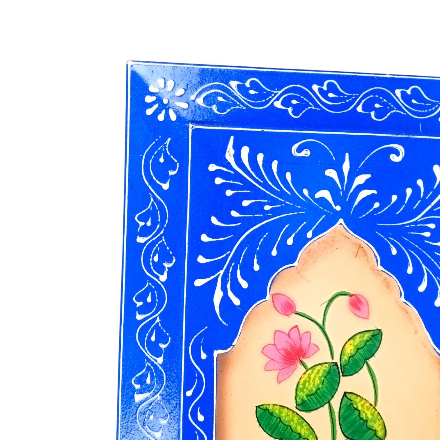 Handcrafted Wooden Painting Frame | Decorative Wall Hanging Home & Living Room Decor | Wooden Art Frame | Traditional Wall Art - 15 Inch (Pack Of 2) - Apkamart