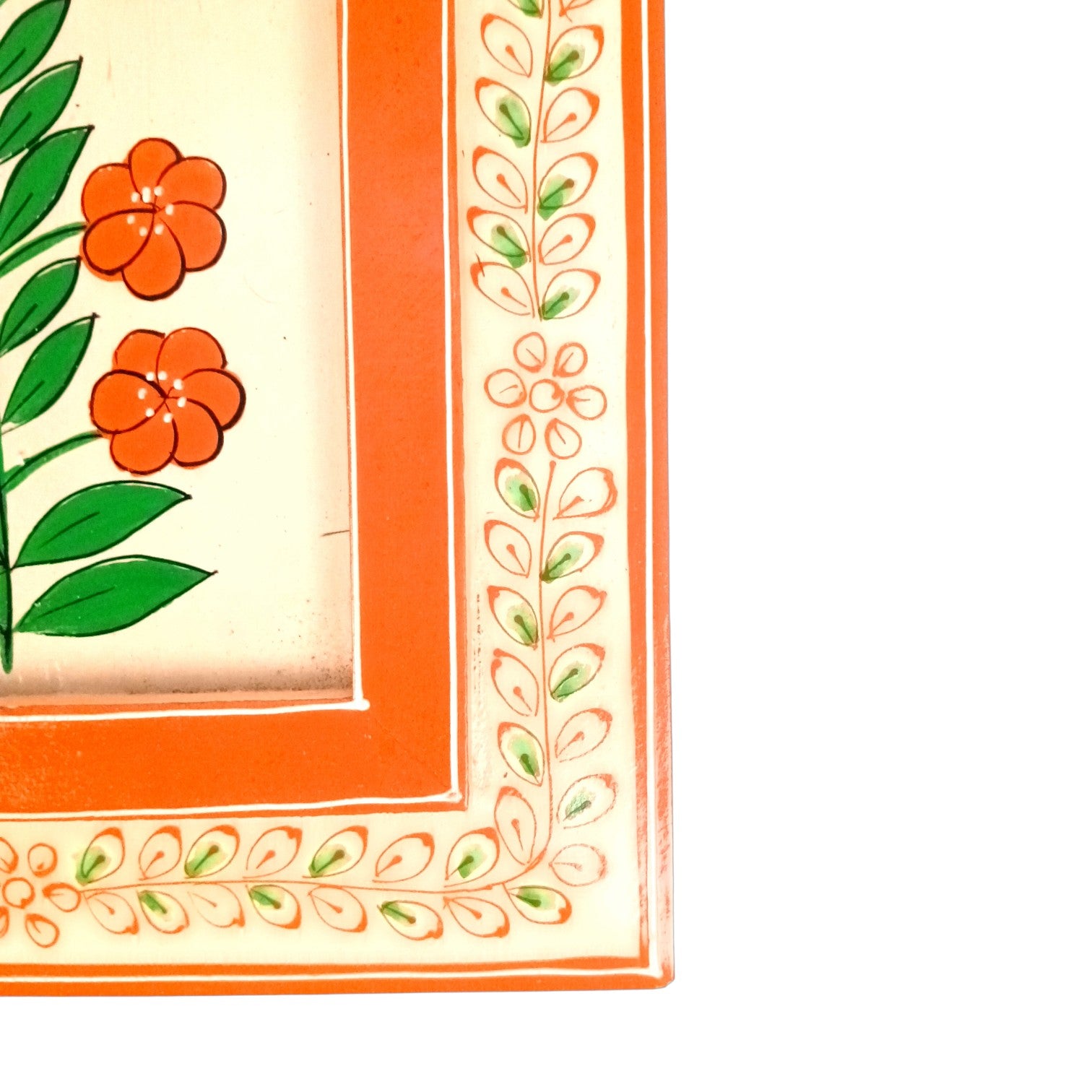 Handcrafted Wooden Painting Frame | Decorative Wall Hanging for Home & Living Room Decor | Wooden Art Frame | Traditional Wall Art - 12 Inch - Apkamart