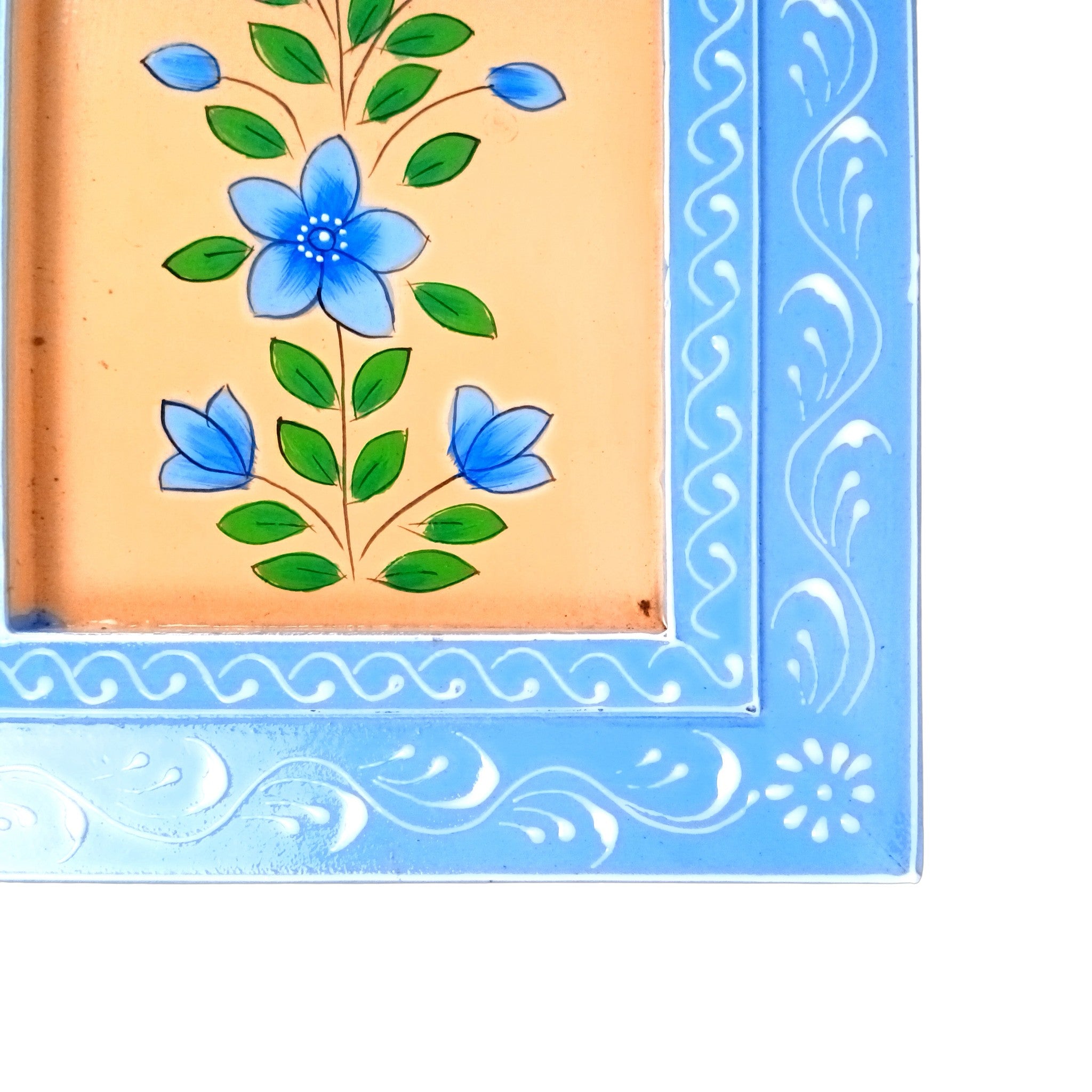 Handcrafted Wooden Frame | Decorative Painting Wall Hanging | Wooden Wall Decor for Home, Living Room| Traditional Handcrafted Home Decoration - 15 Inch - Apkamart