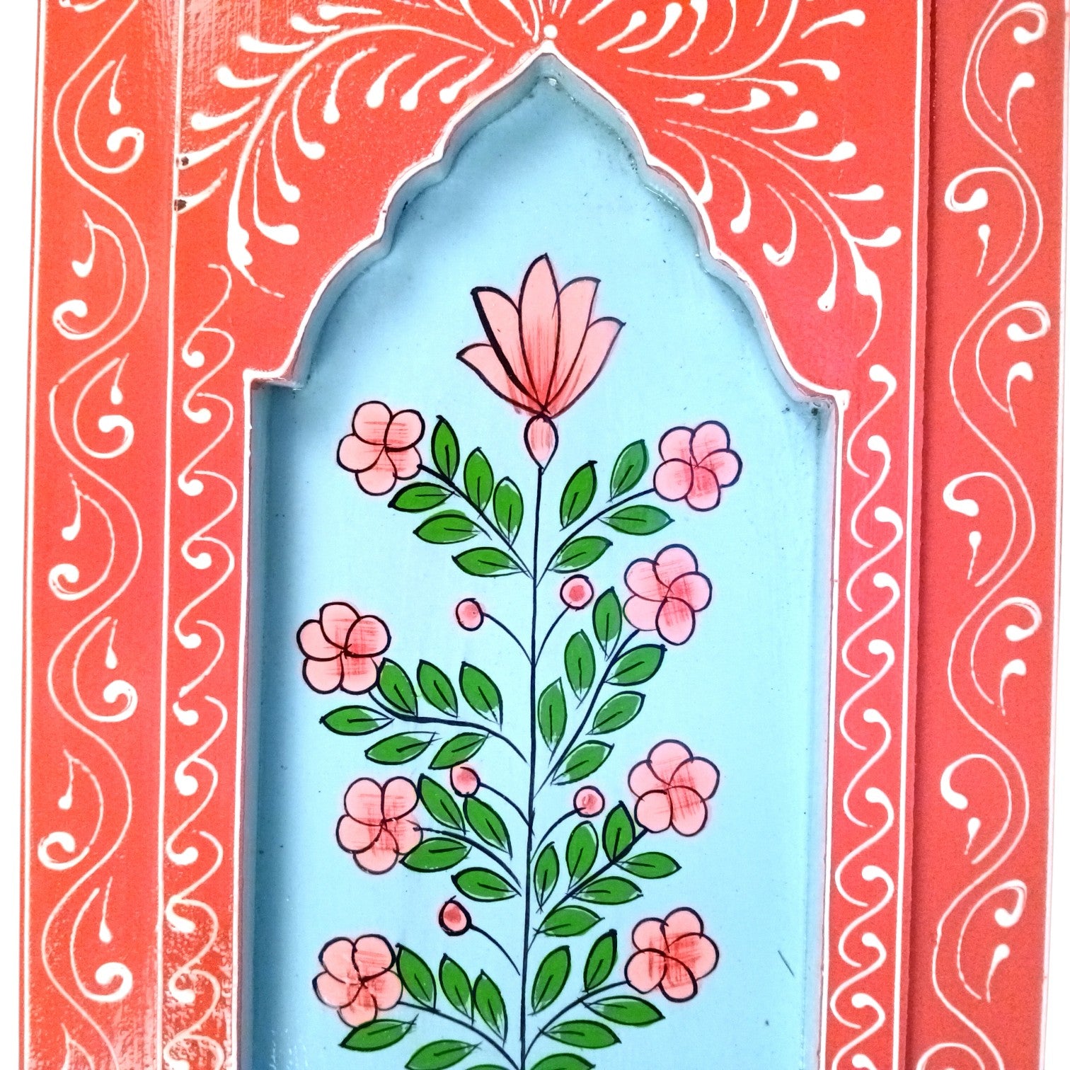 Handcrafted Wooden Painting Frame | Decorative Wall Hanging Photo Frame for Home & Living Room Decor | Wooden Art Frame | Traditional Wall Art - 15 Inch (pack Of 2) - Apkamart