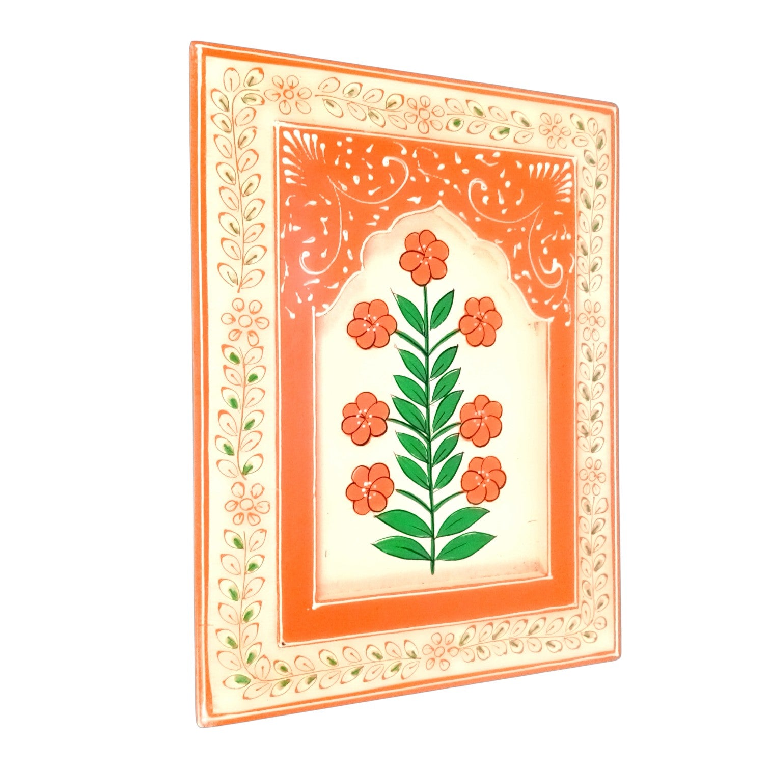 Handcrafted Wooden Painting Frame | Decorative Wall Hanging for Home & Living Room Decor | Wooden Art Frame | Traditional Wall Art - 12 Inch (Pack Of 2) - Apkamart