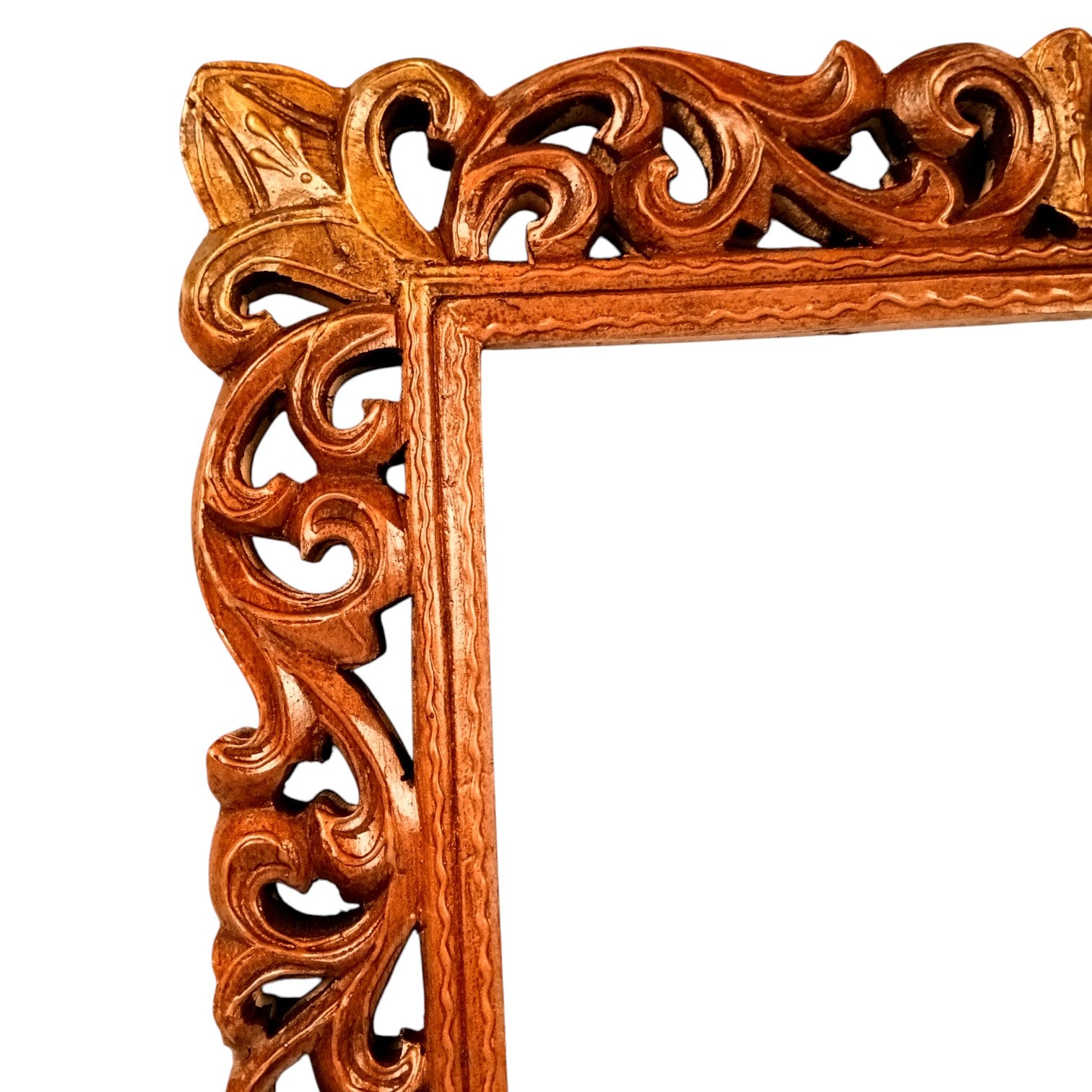 Wooden Jharokha for Mirror & Photo Frame | Traditional Rajasthani Wall Hanging | Ethnic Wooden Frame for Home Decor & Wall Decoration - 23 Inch - Apkamart