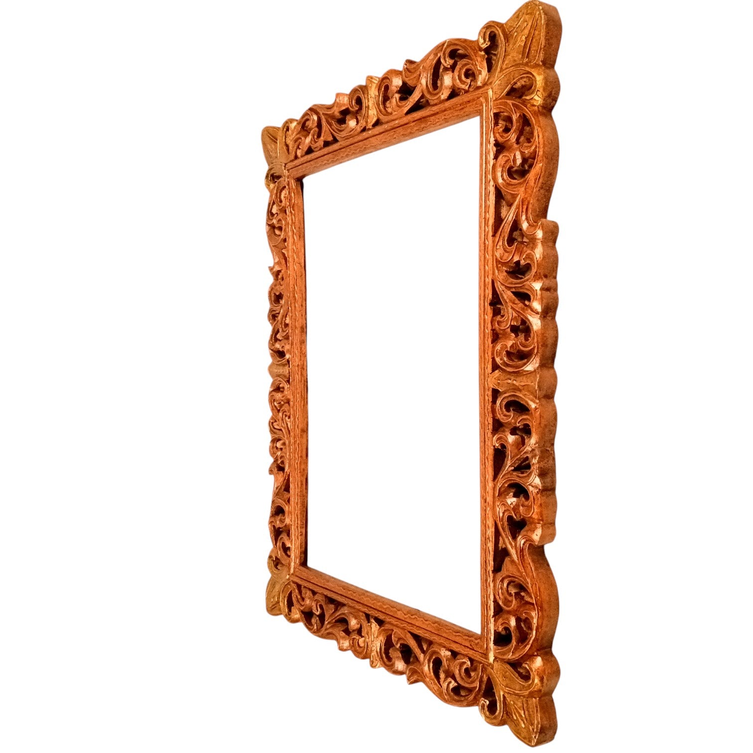 Wooden Jharokha for Mirror & Photo Frame | Traditional Rajasthani Wall Hanging | Ethnic Wooden Frame for Home Decor & Wall Decoration - 23 Inch - Apkamart