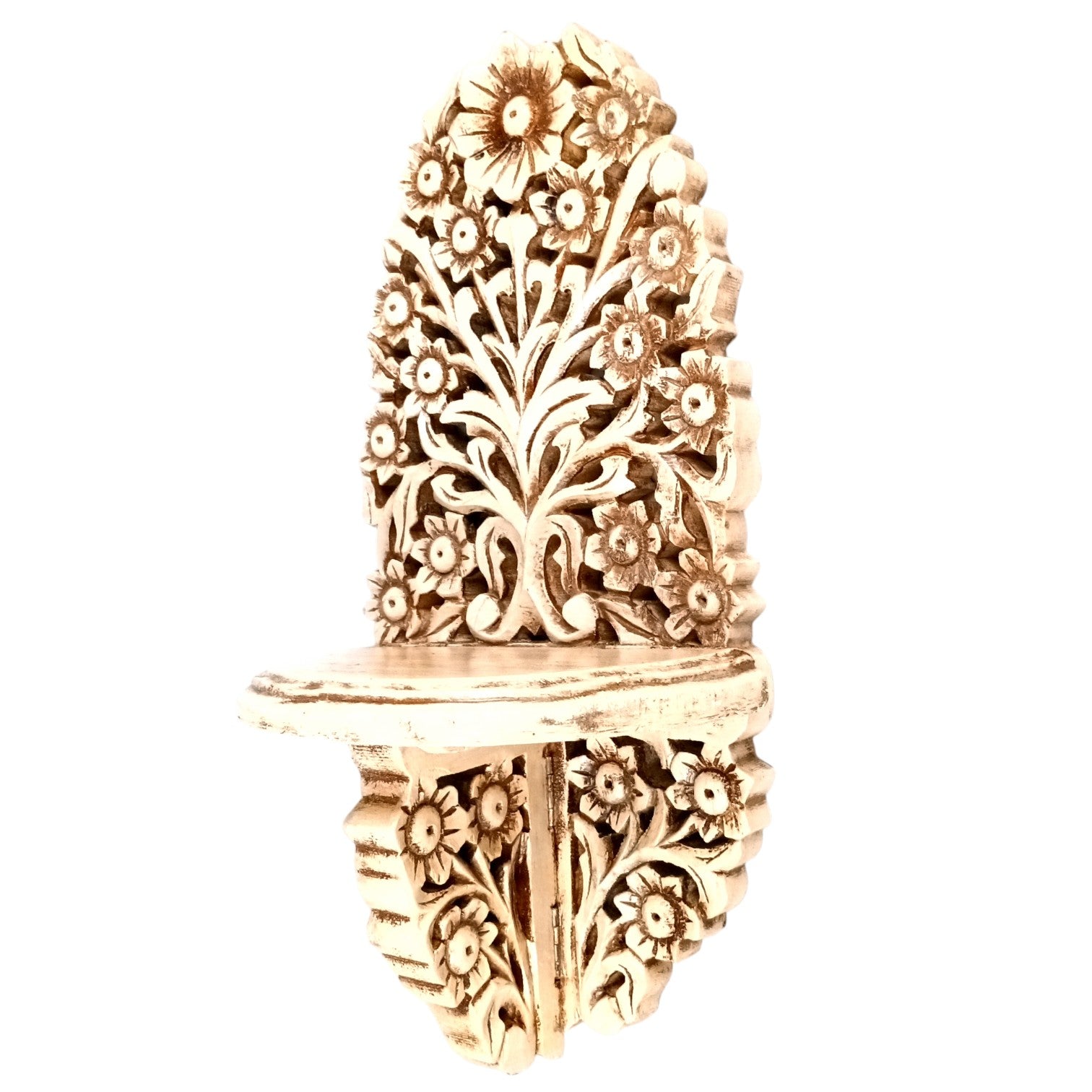 Wooden Jharokha for Mirror & Photo Frame |Home Decor | Traditional Rajasthani Wall Hanging | Ethnic Wooden Frame for Home Decor & Wall Decoration - 18 Inch - Apkamart